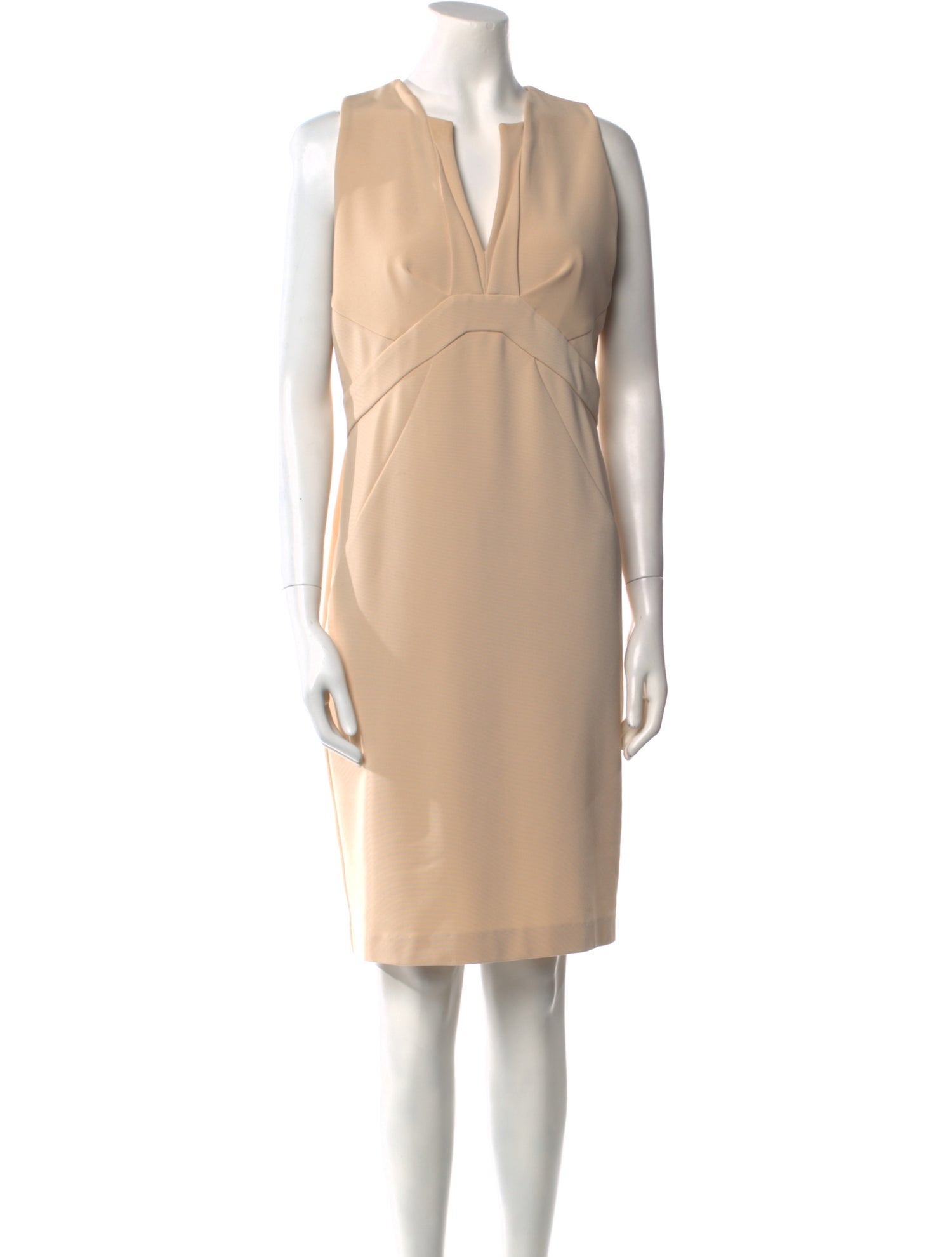 Blumarine V-Neck Knee-Length Dress