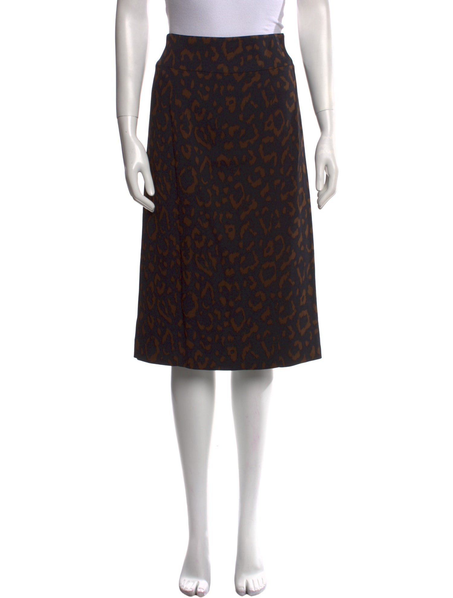 Blumarine Animal Print Knee-Length Skirt