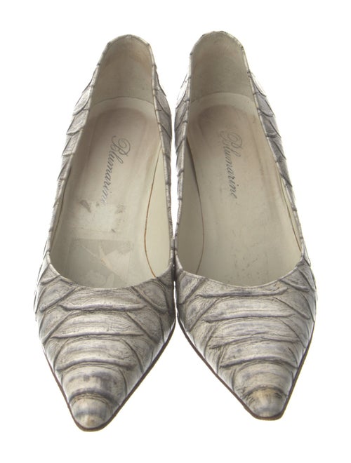 Blumarine Leather Printed Pumps