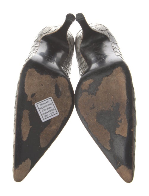 Blumarine Leather Printed Pumps