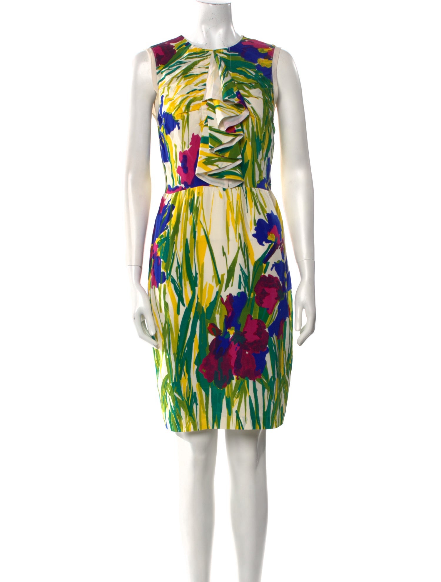 Blumarine Silk Knee-Length Dress