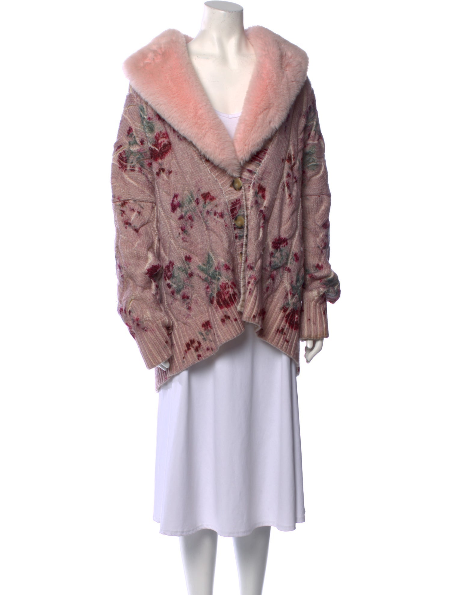 Blumarine Wool V-Neck Sweater