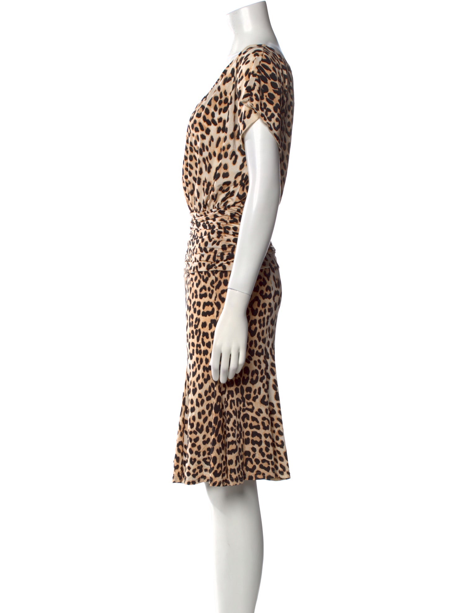 Blumarine Animal Print Mini Dress