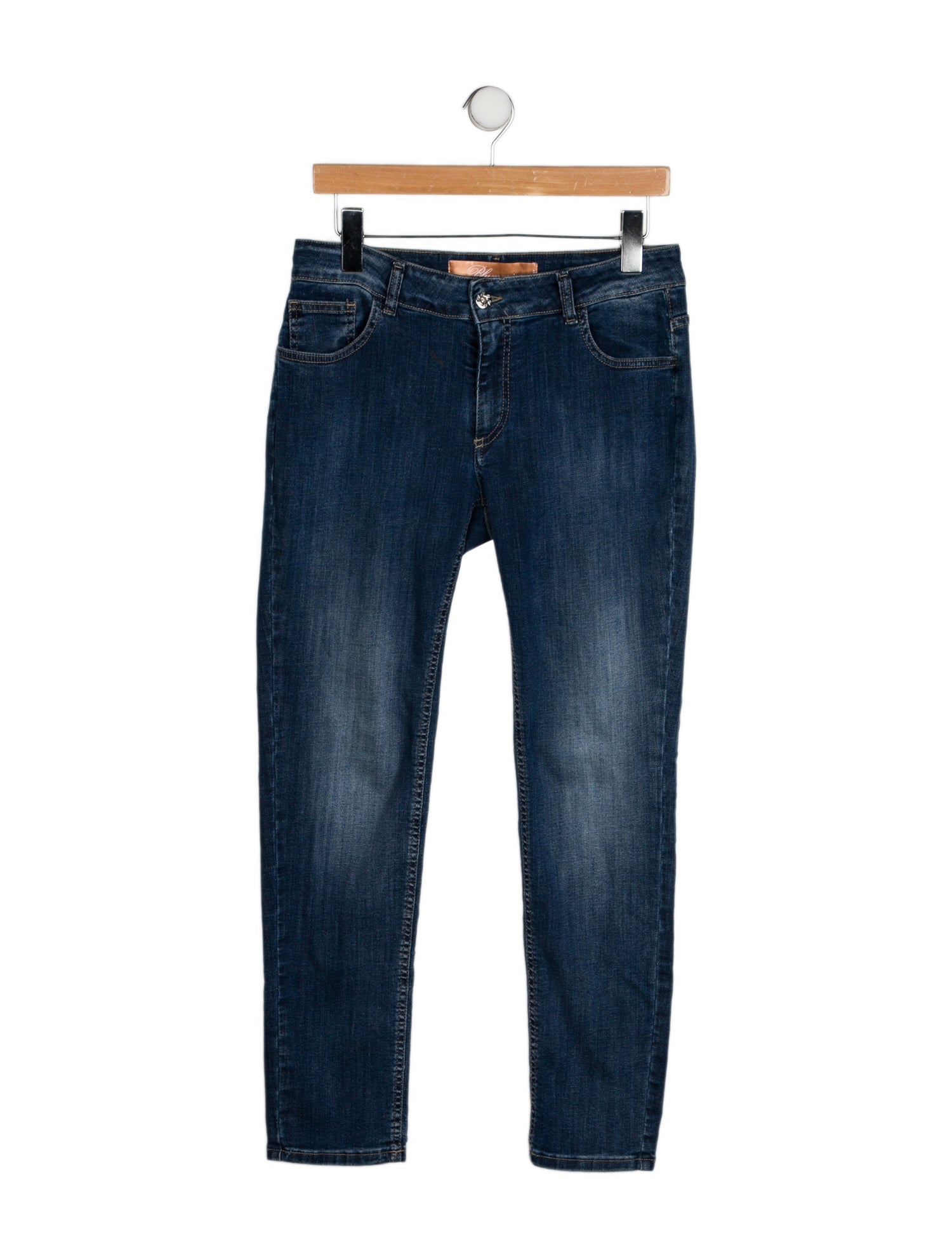 Blumarine Mid-Rise Skinny Leg Jeans