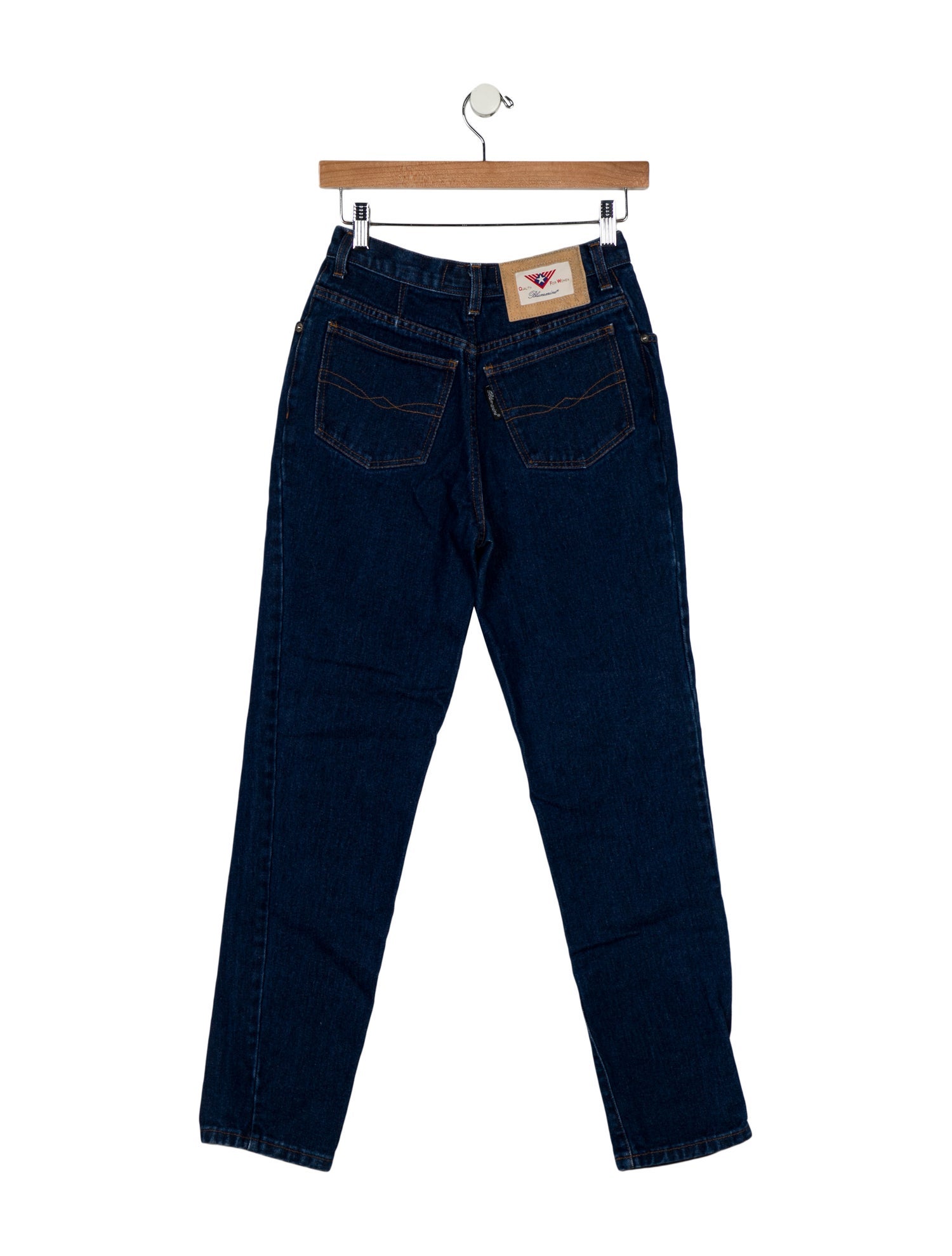 Blumarine High-Rise Straight Leg Jeans