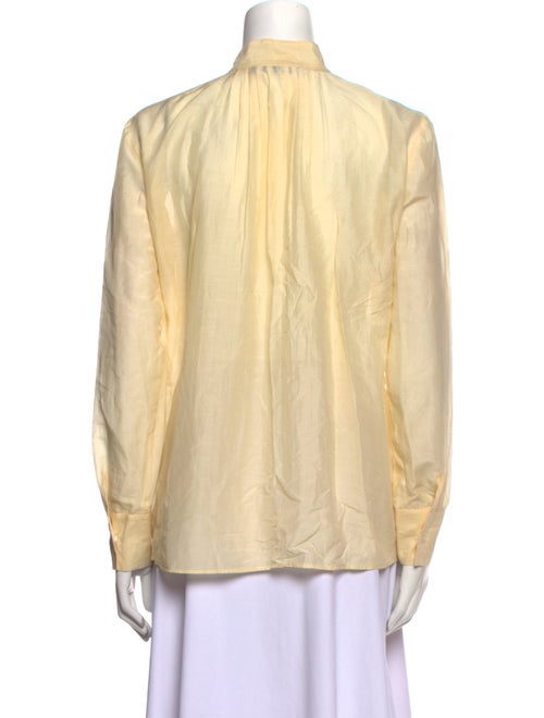 Blumarine Long Sleeve Button-Up Top