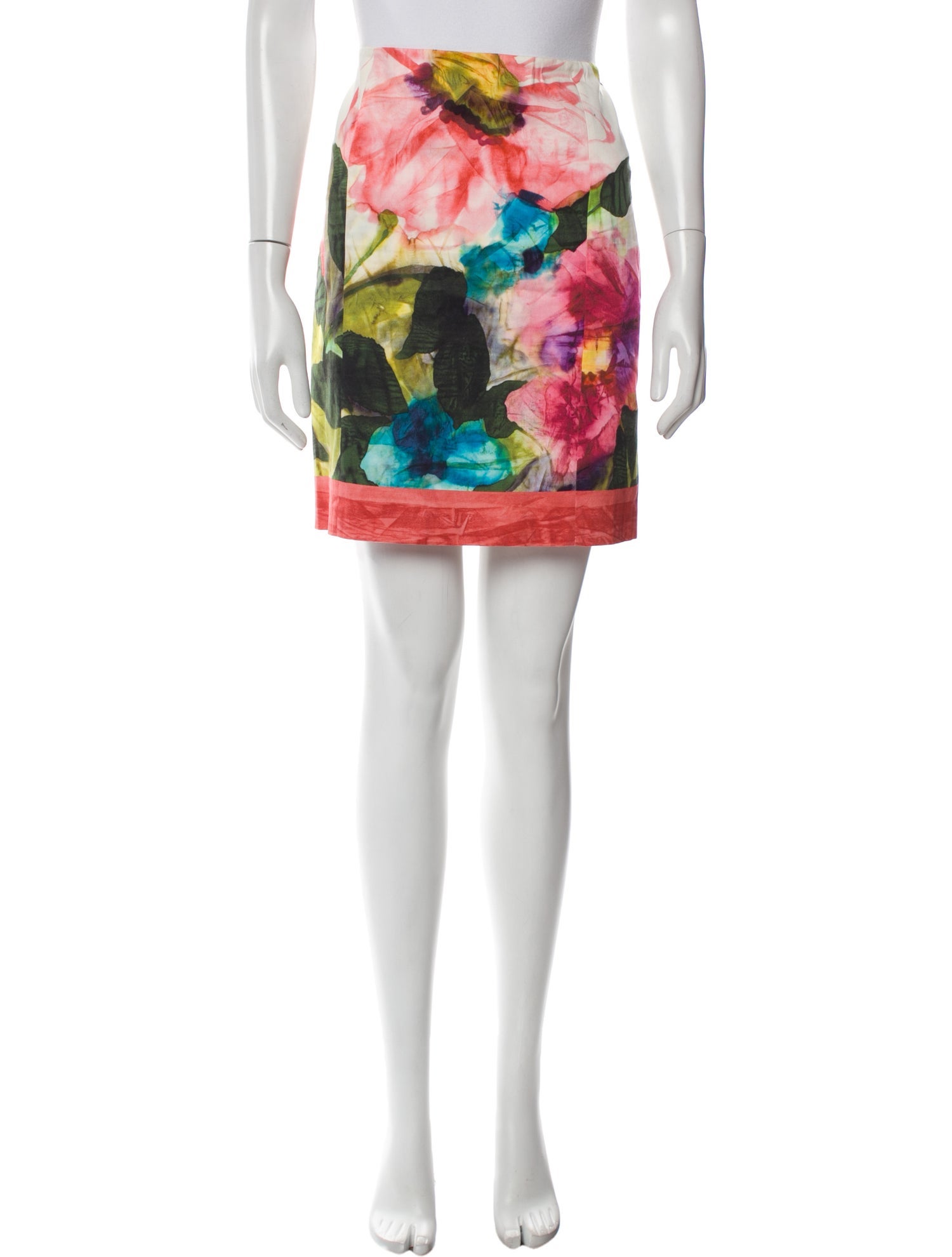 Blumarine Floral Print Mini Skirt