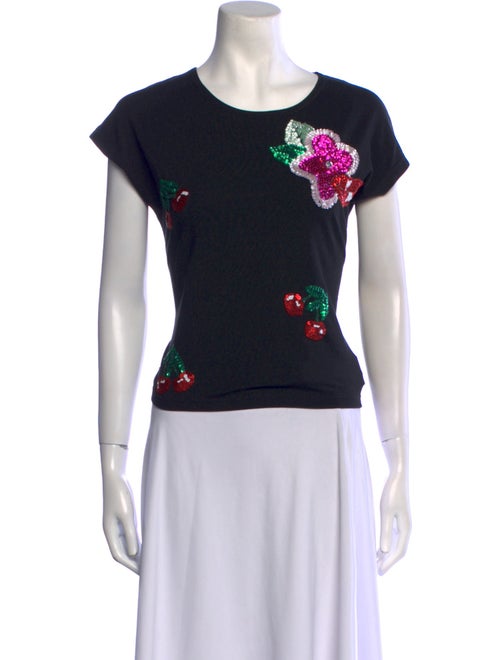 Blumarine Graphic Print Crew Neck T-Shirt