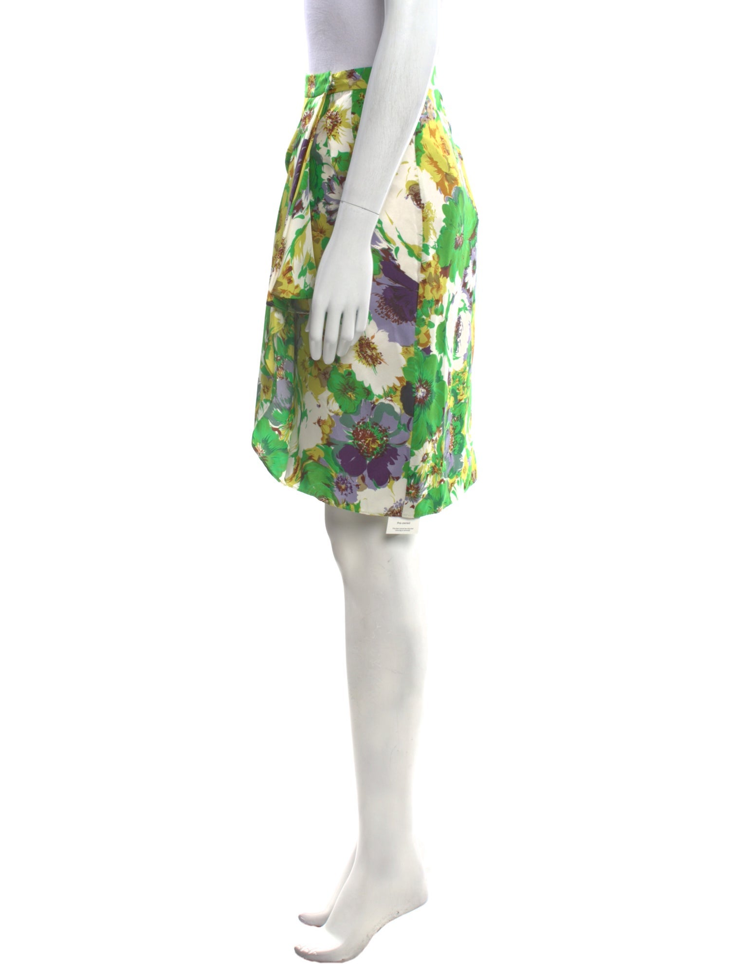Blumarine Silk Knee-Length Skirt w/ Tags