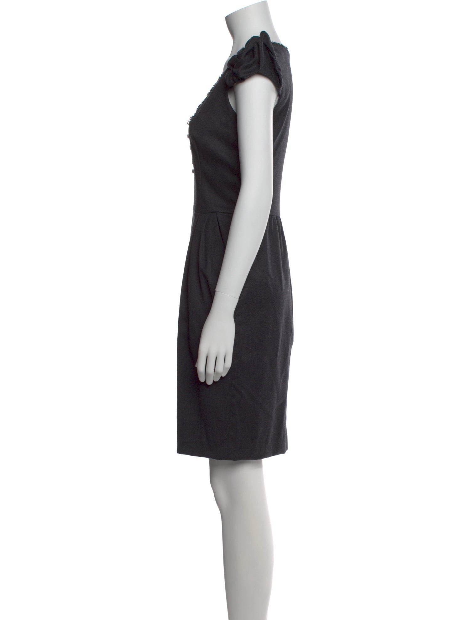 Blumarine Virgin Wool Knee-Length Dress