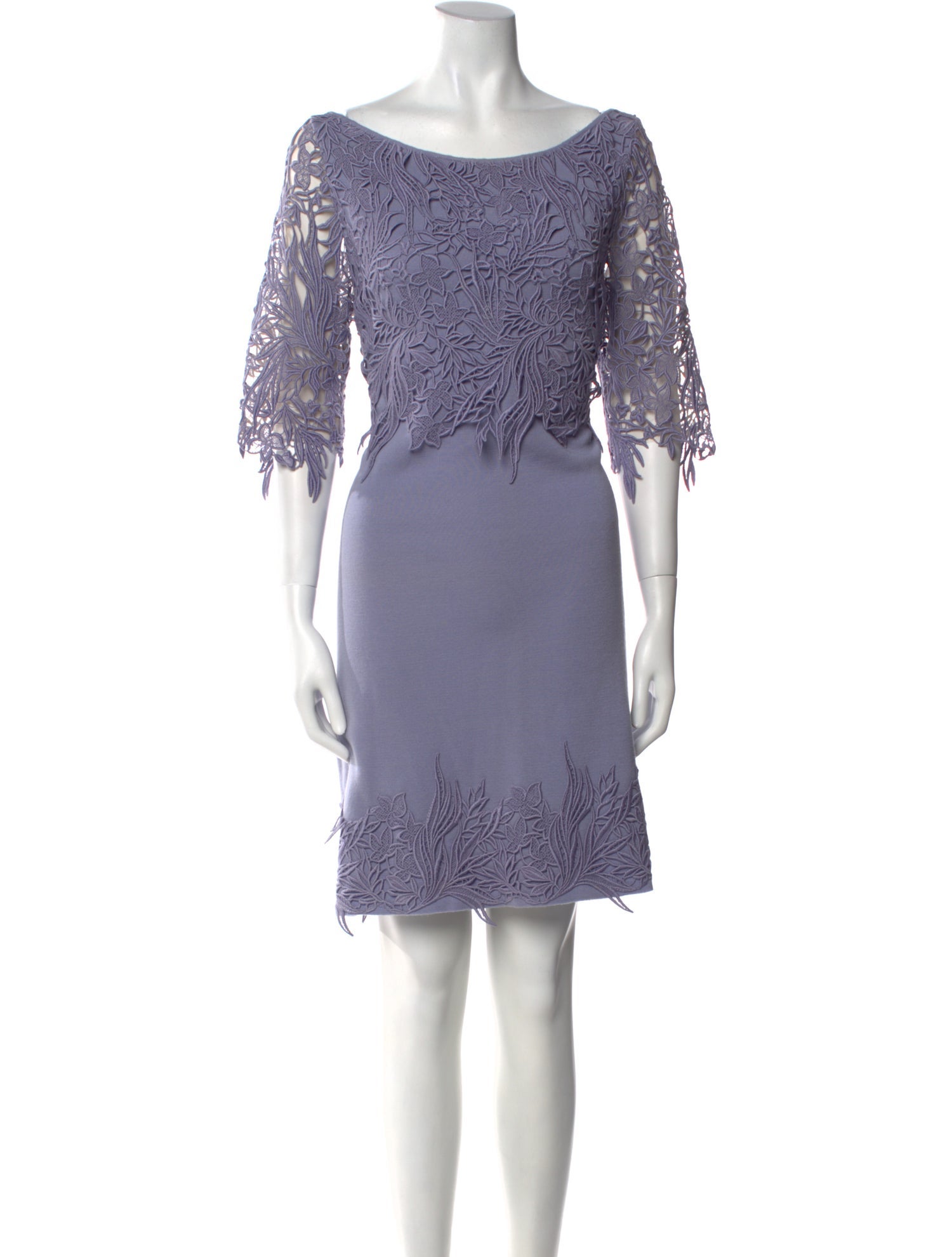 Blumarine Bateau Neckline Mini Dress