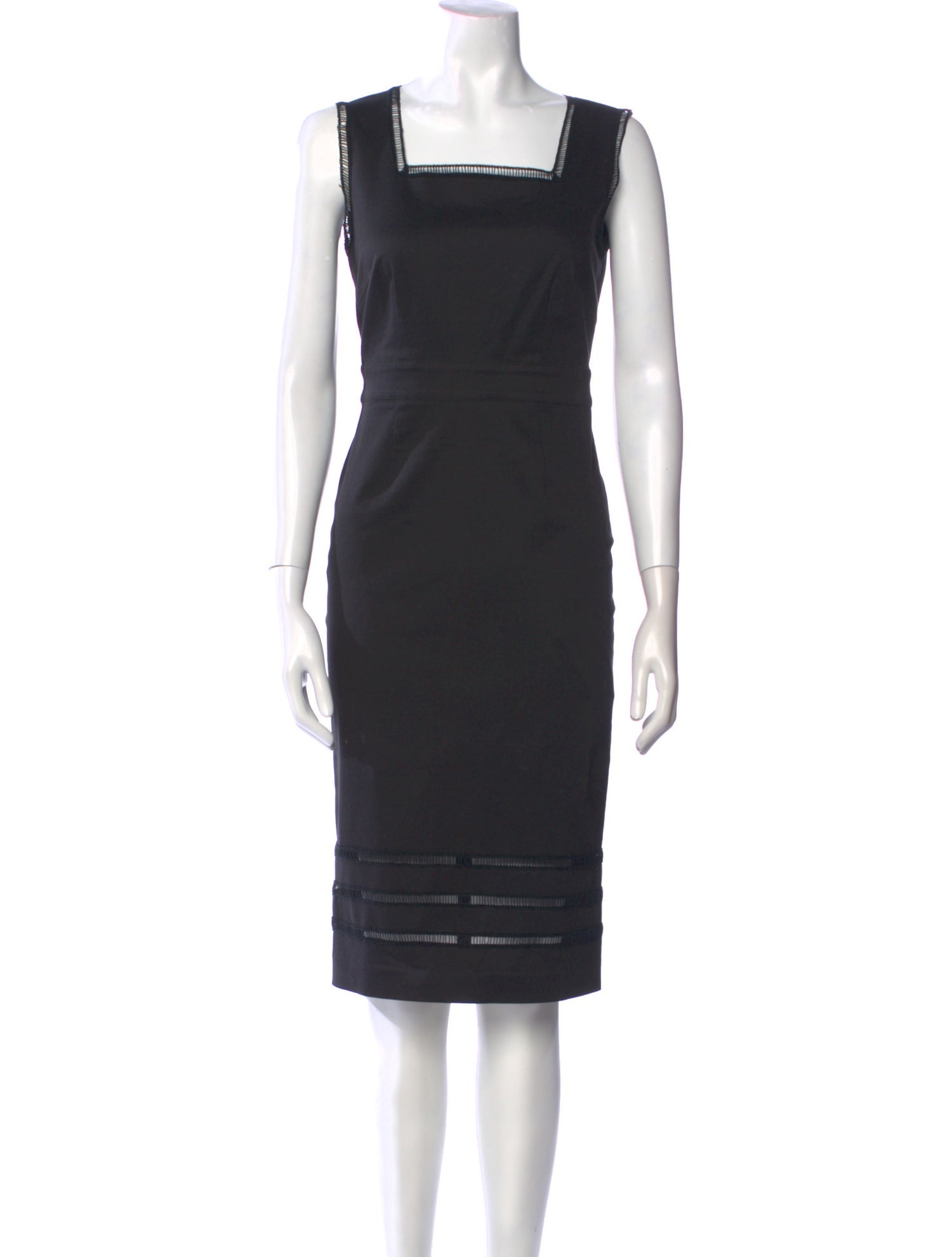 Blumarine Square Neckline Knee-Length Dress