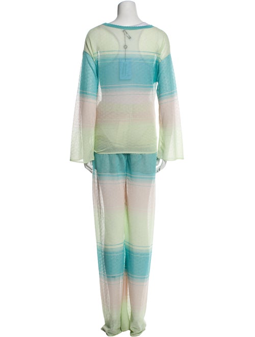 Blumarine Striped Pant Set