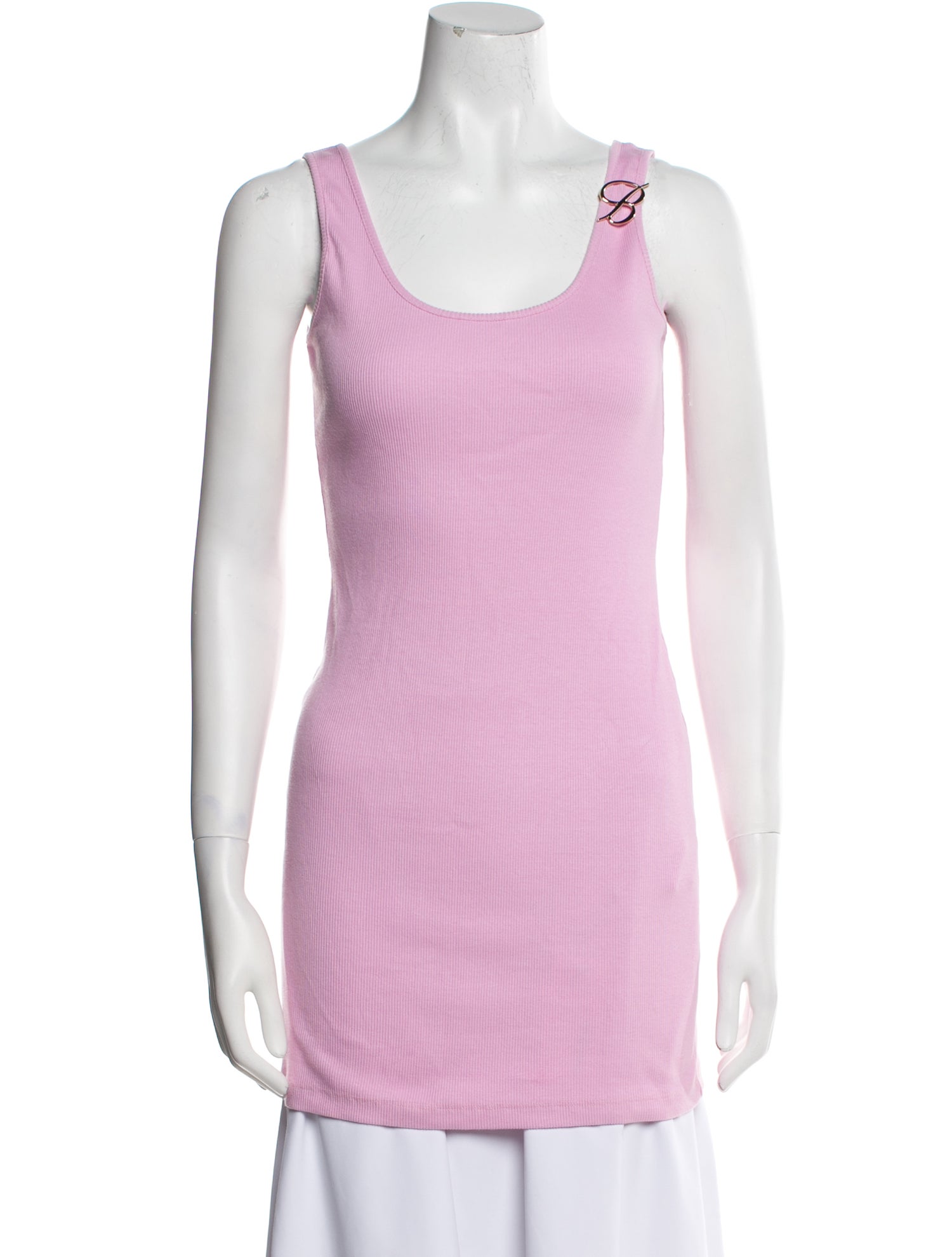 Blumarine Scoop Neck Mini Dress