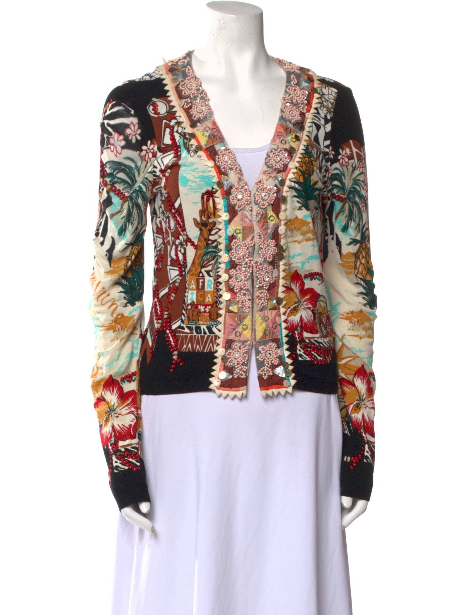 Blumarine Vintage Printed Sweater