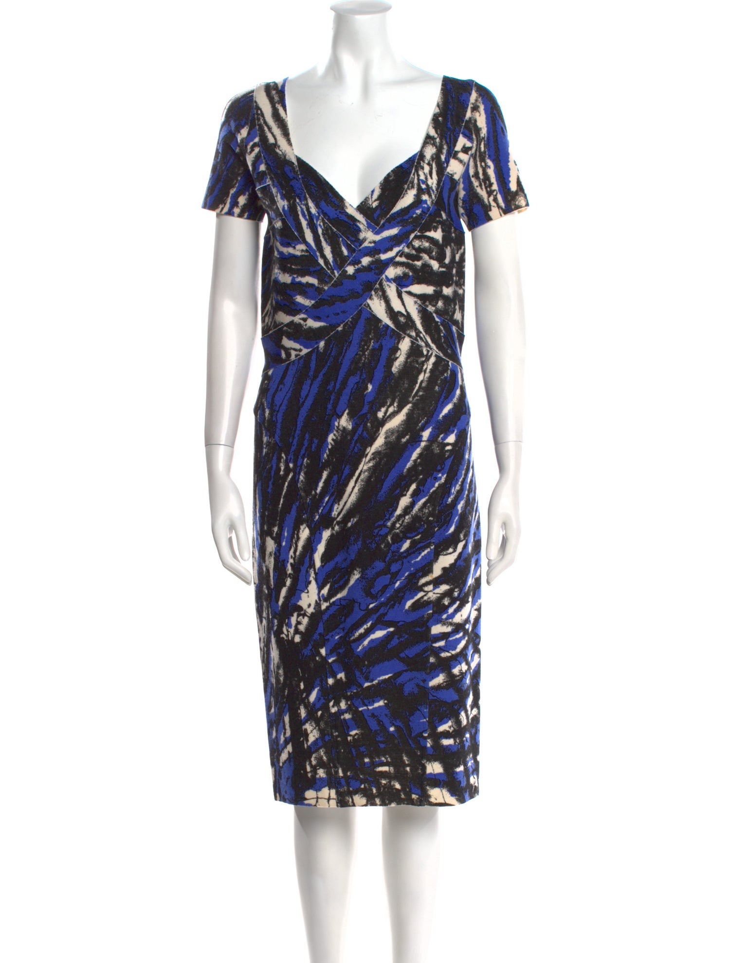 Blumarine Wool Midi Length Dress