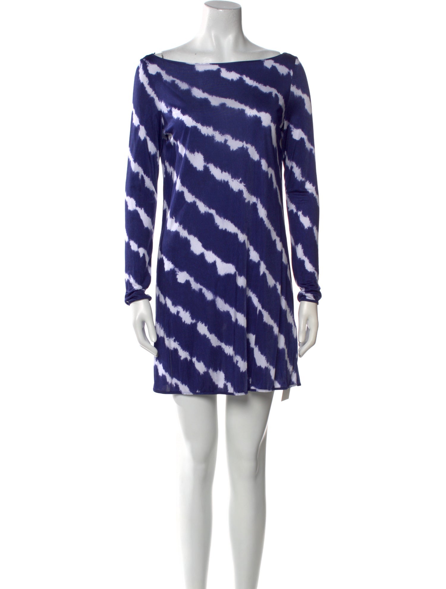 Blumarine Tie-Dye Print Mini Dress