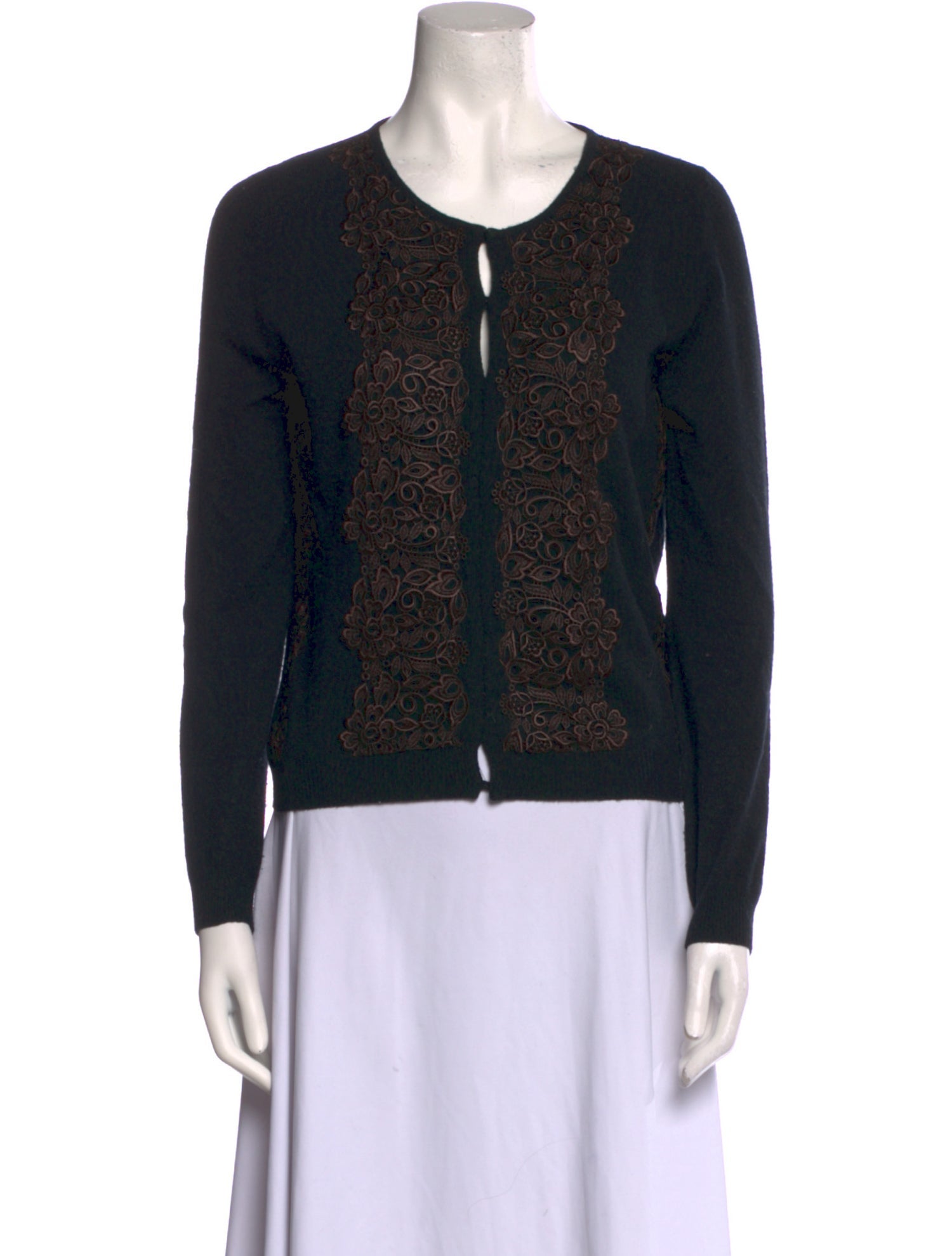 Blumarine Printed Crew Neck Sweater