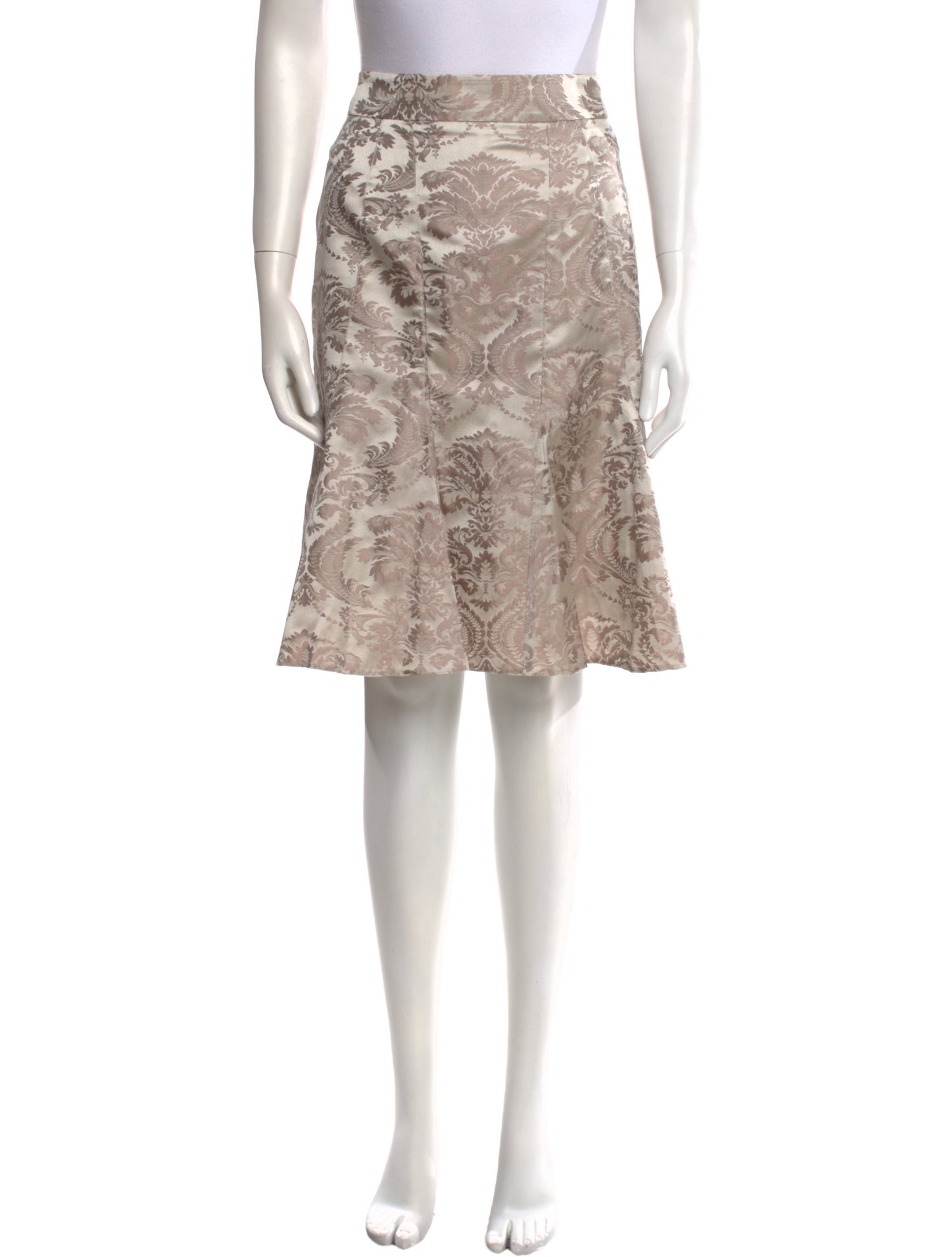 Blumarine Silk Knee-Length Skirt