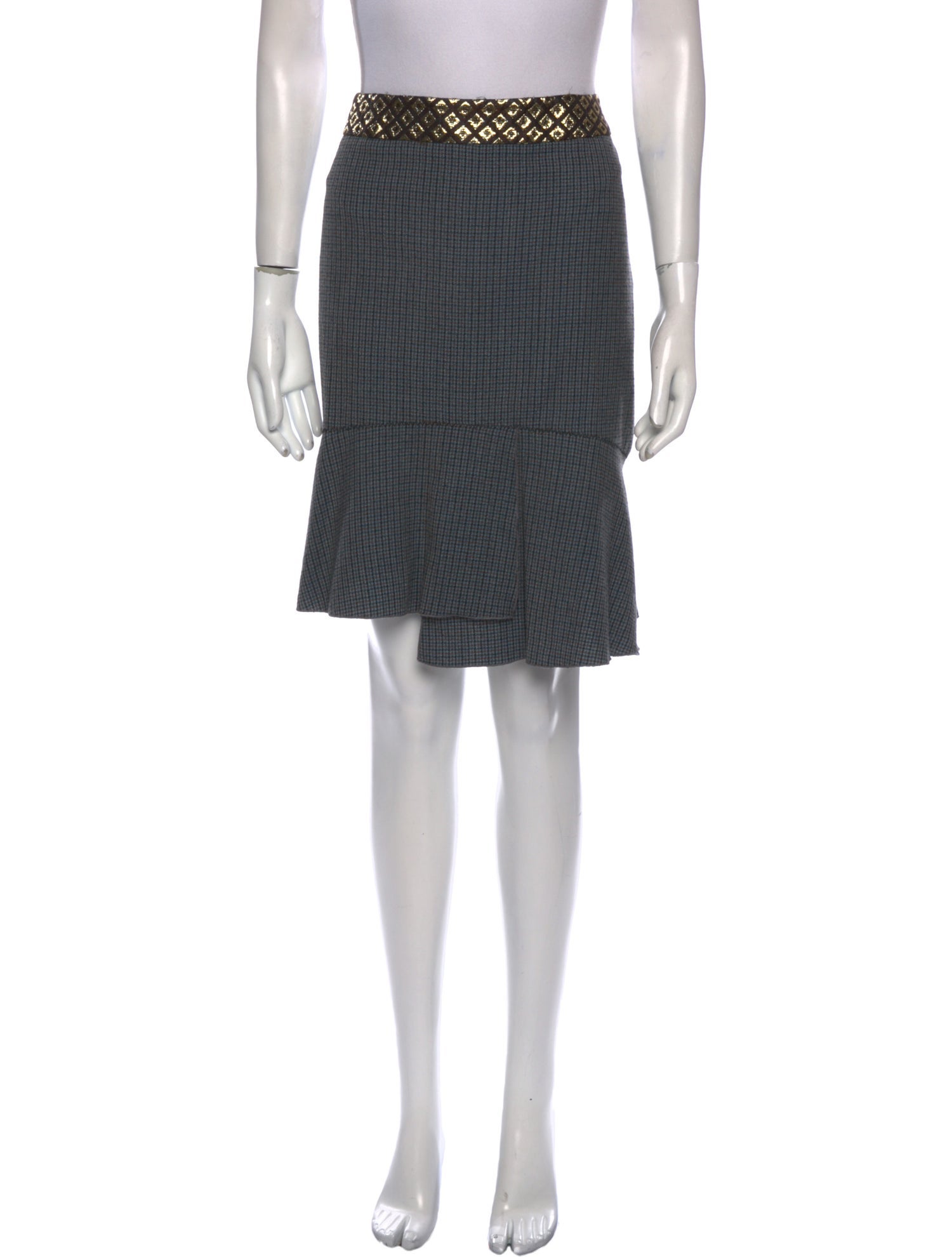 スカート BLUMARINE Grey Wool Skirt Wool mini skirt Blumarine Grey size S International in Wool