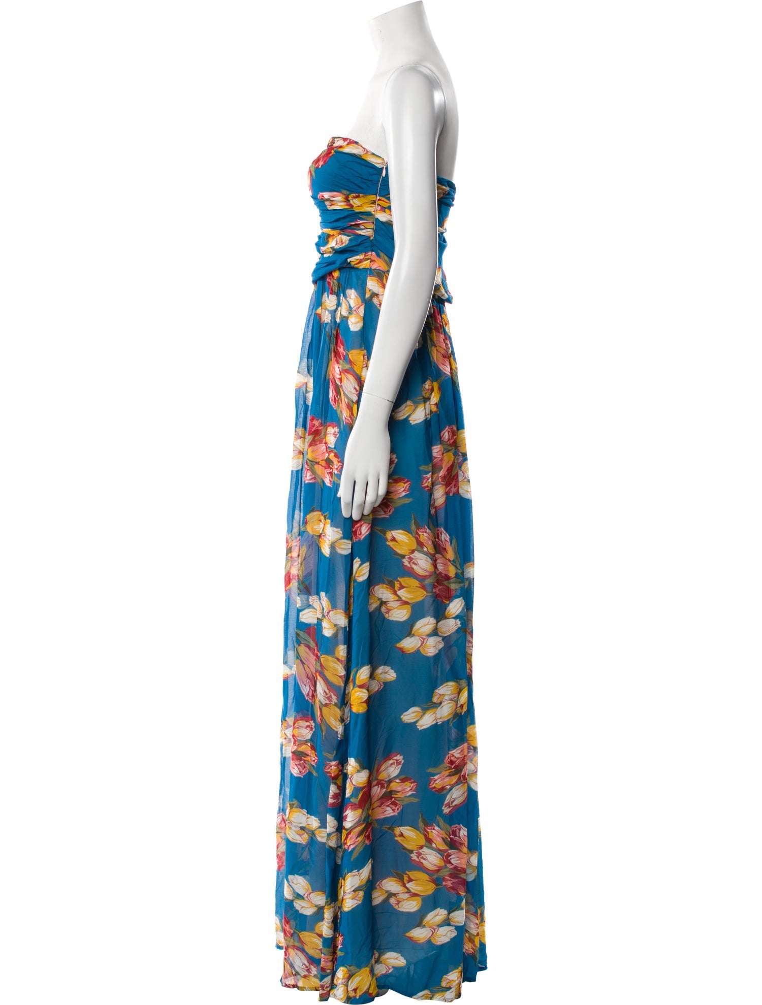 Blumarine Floral Print Long Dress w/ Tags