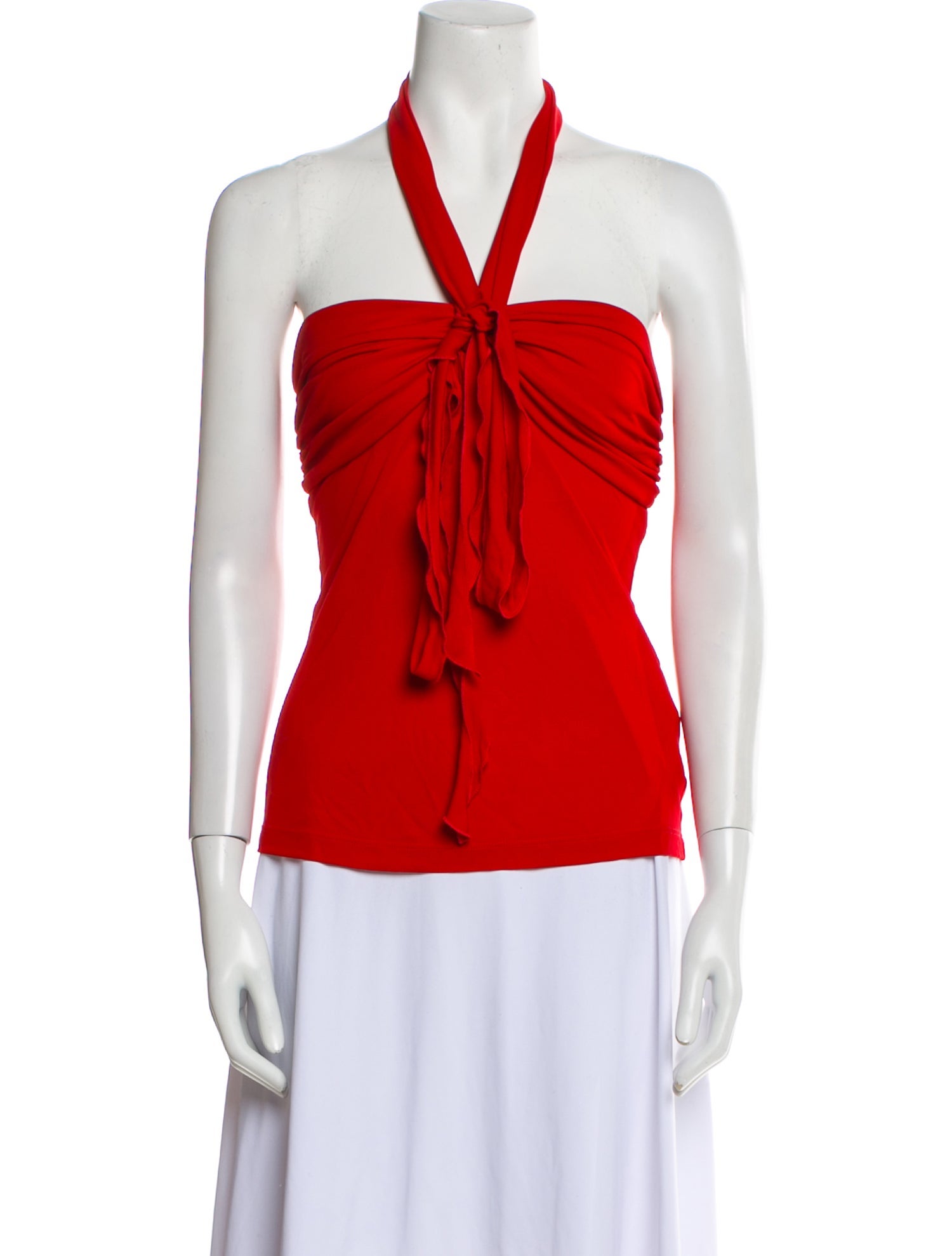 Blumarine Halterneck Sleeveless Blouse