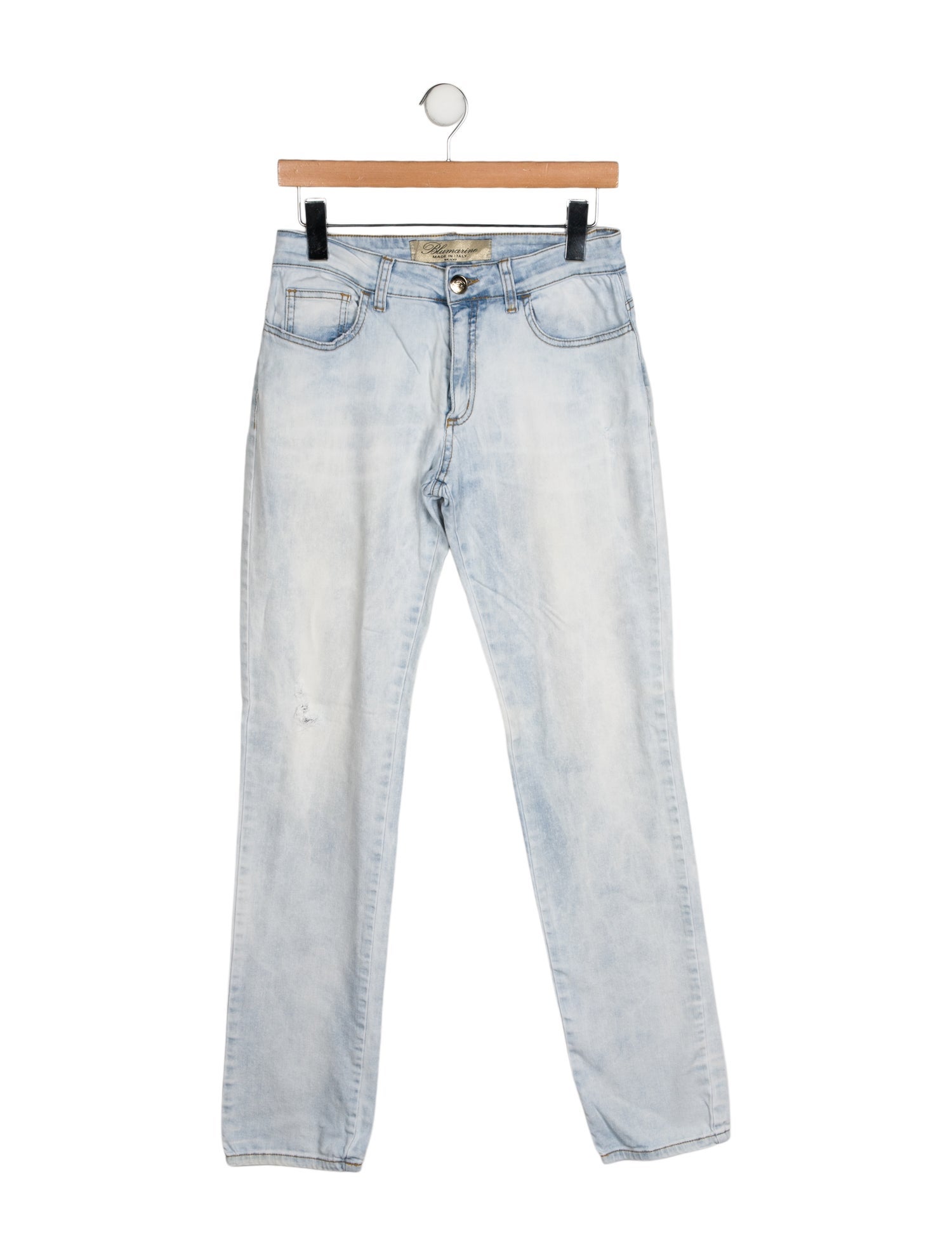 Blumarine Mid-Rise Straight Leg Jeans