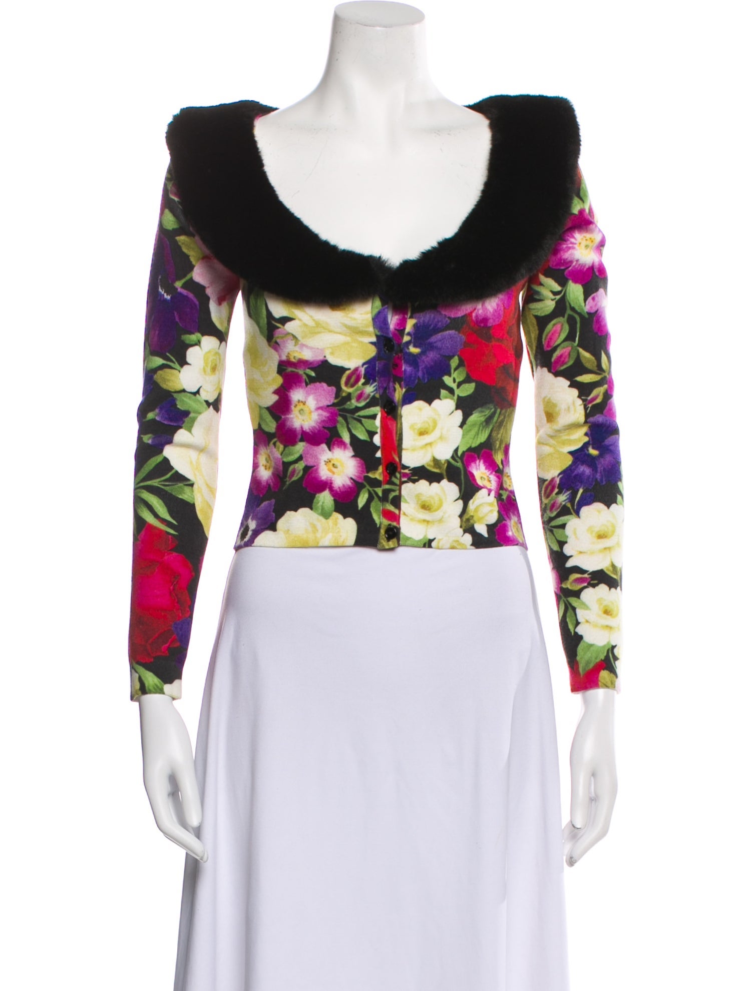 Blumarine Floral Print Evening Jacket