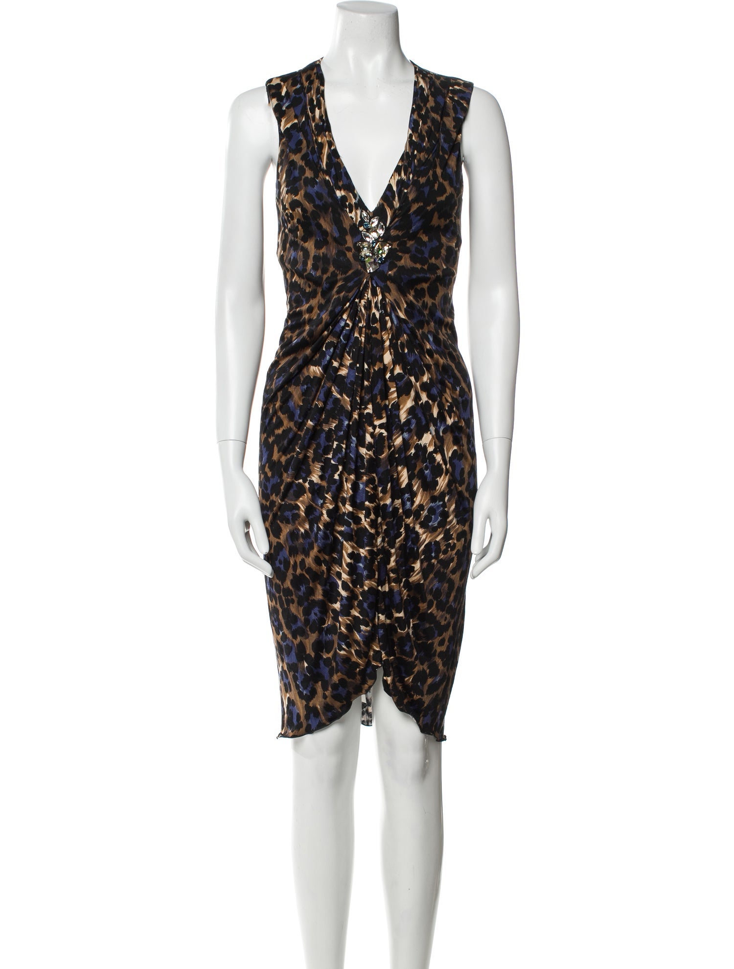 Blumarine Silk Knee-Length Dress