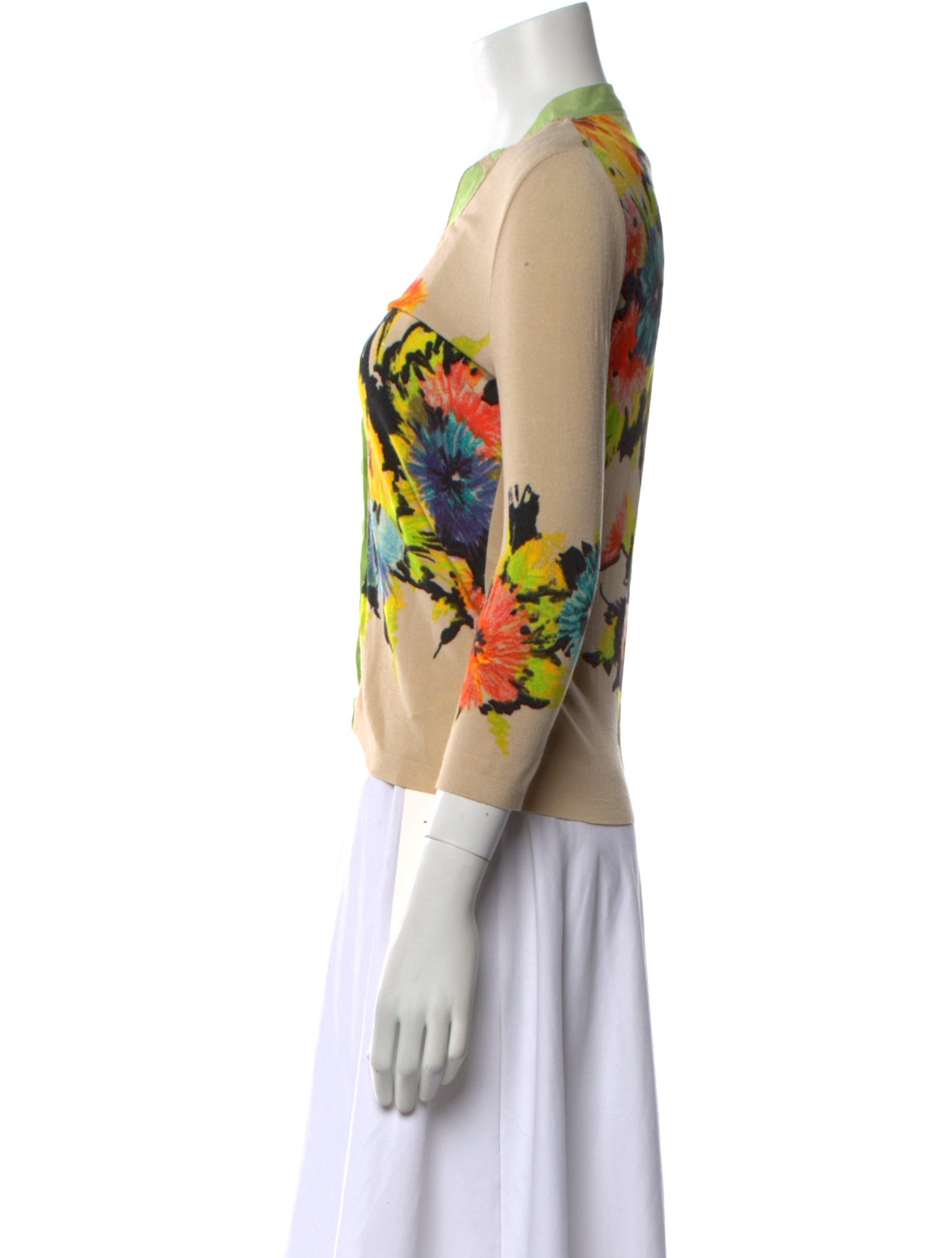 Blumarine 2010's Floral Print Sweater