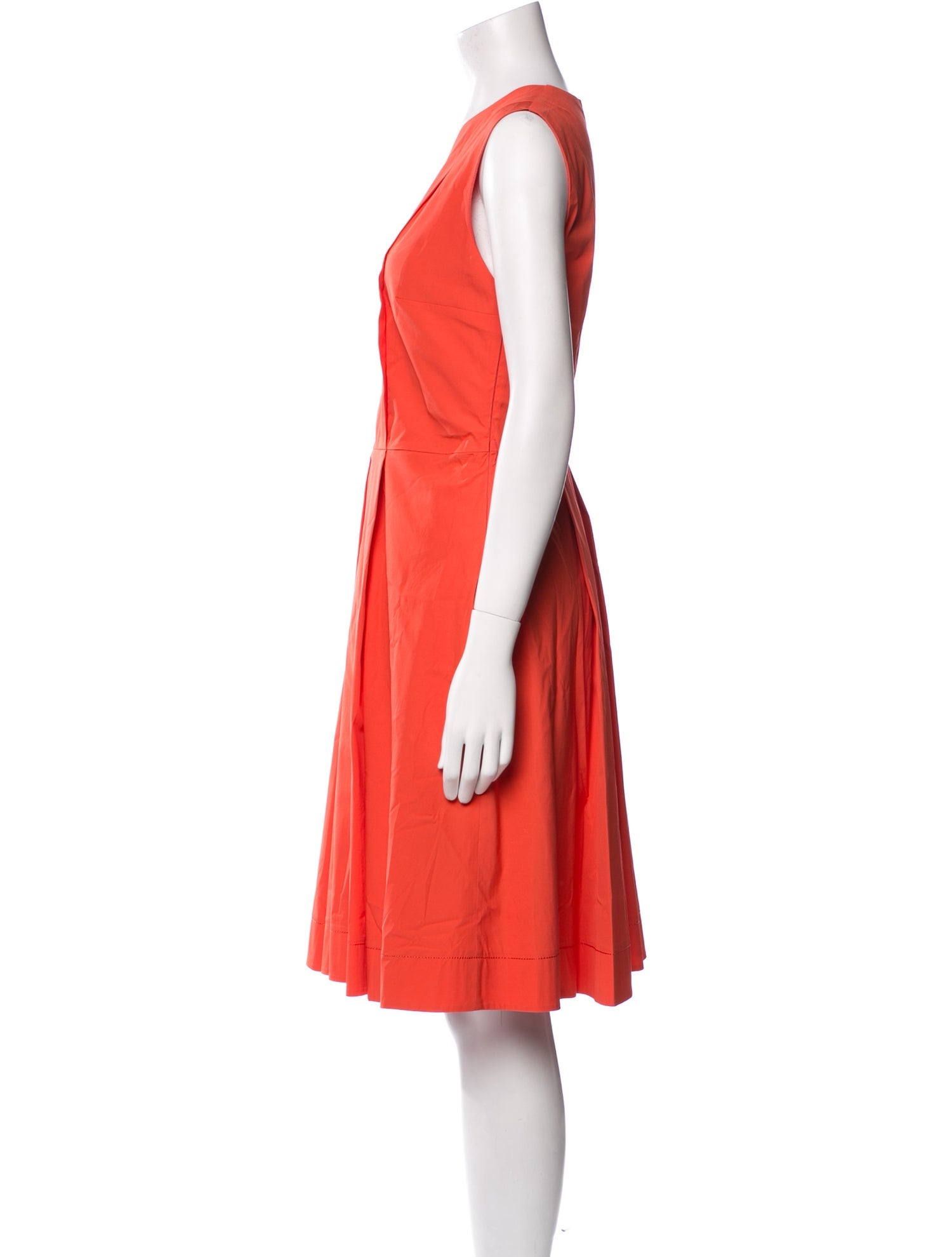 Blumarine V-Neck Knee-Length Dress