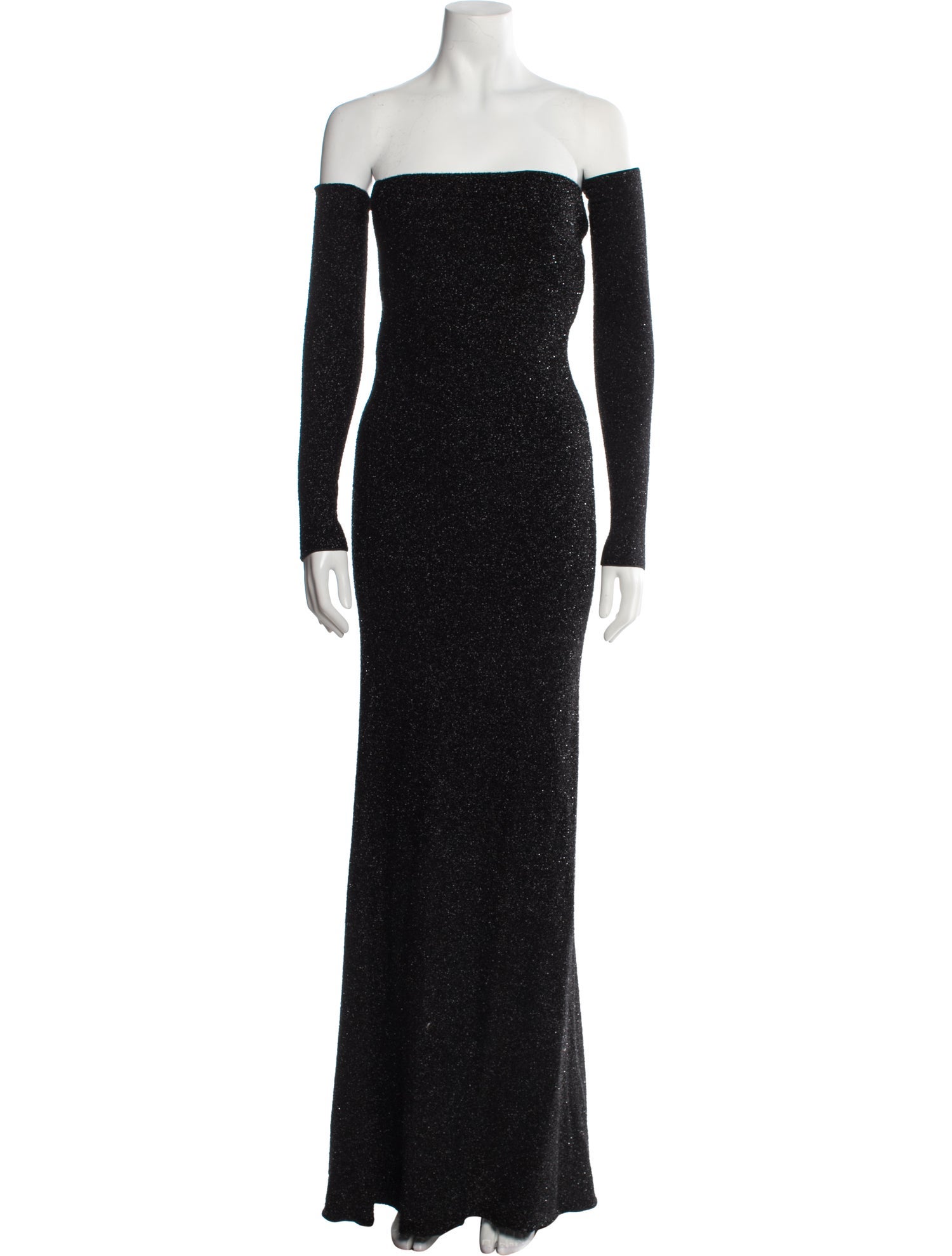 Blumarine Off-The-Shoulder Long Dress