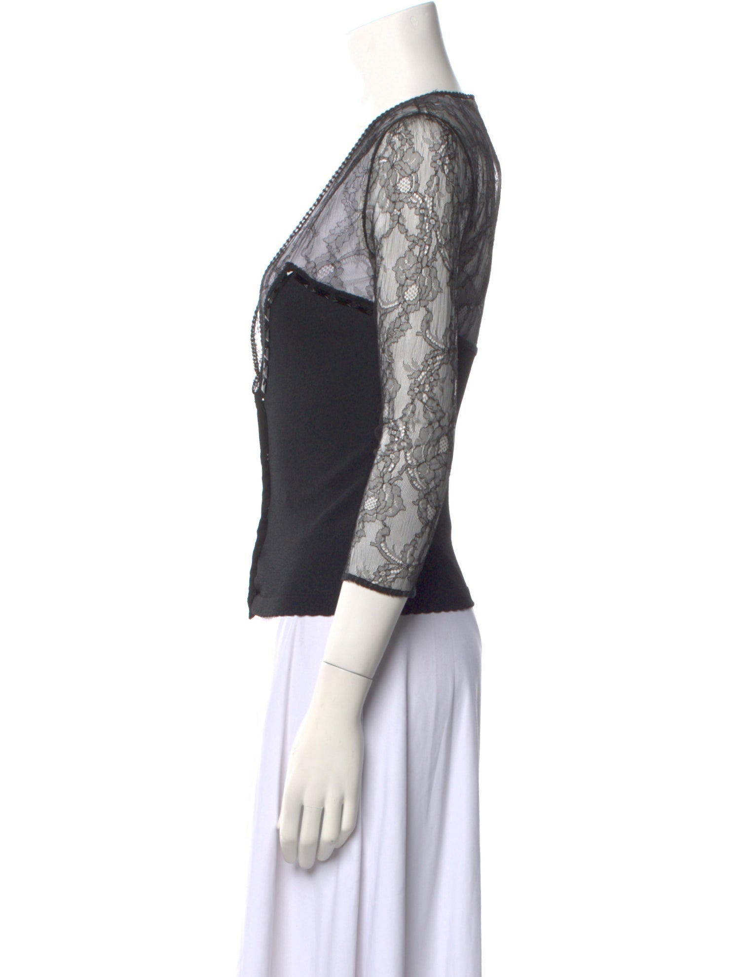 Blumarine 2010's Lace Pattern Sweater