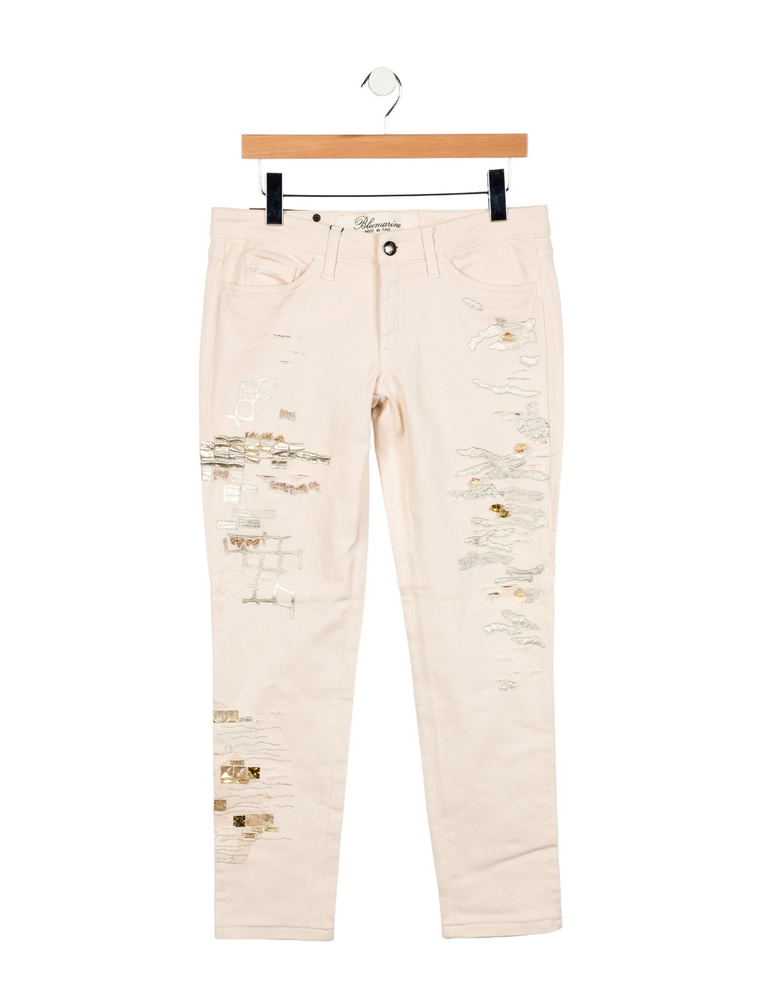 Blumarine Mid-Rise Straight Leg Jeans w/ Tags