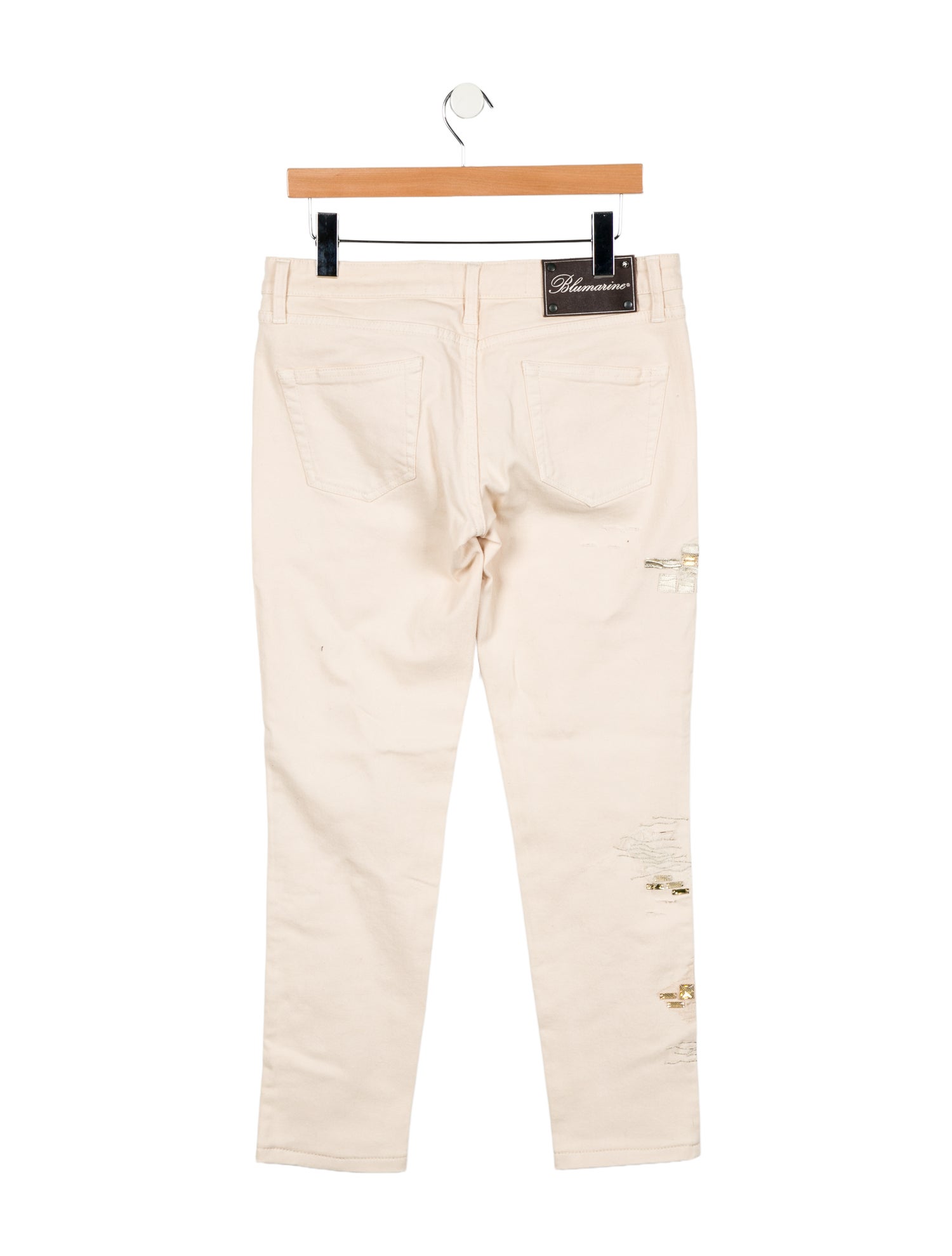 Blumarine Mid-Rise Straight Leg Jeans w/ Tags