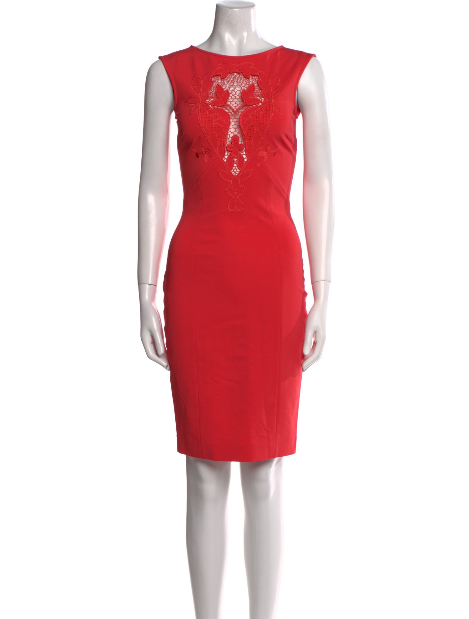 Blumarine Bateau Neckline Mini Dress