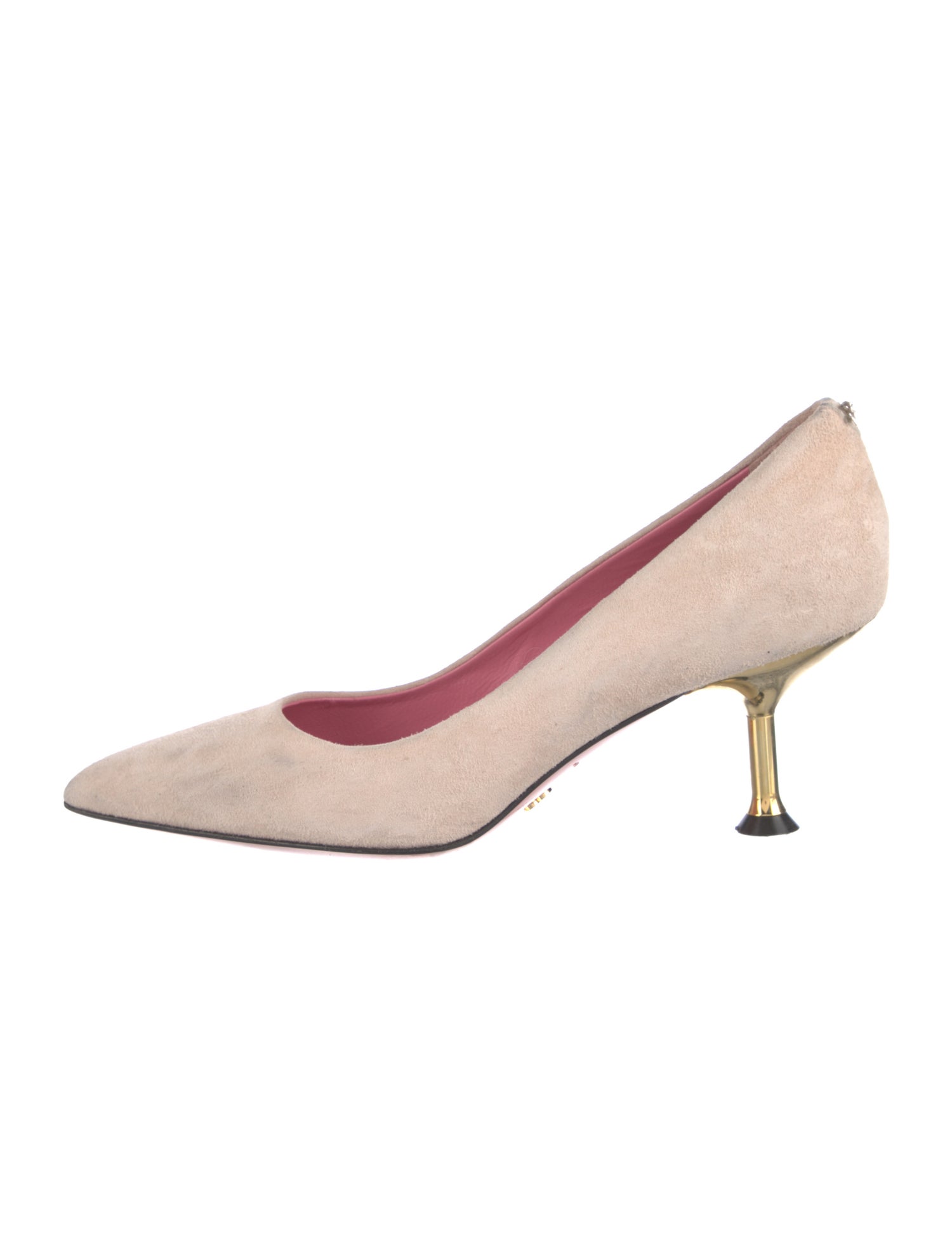 Blumarine Suede Printed Pumps