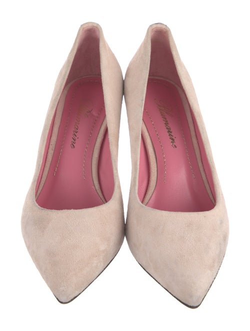 Blumarine Suede Printed Pumps