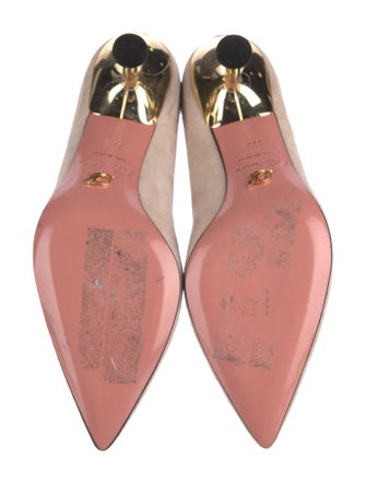 Blumarine Suede Printed Pumps