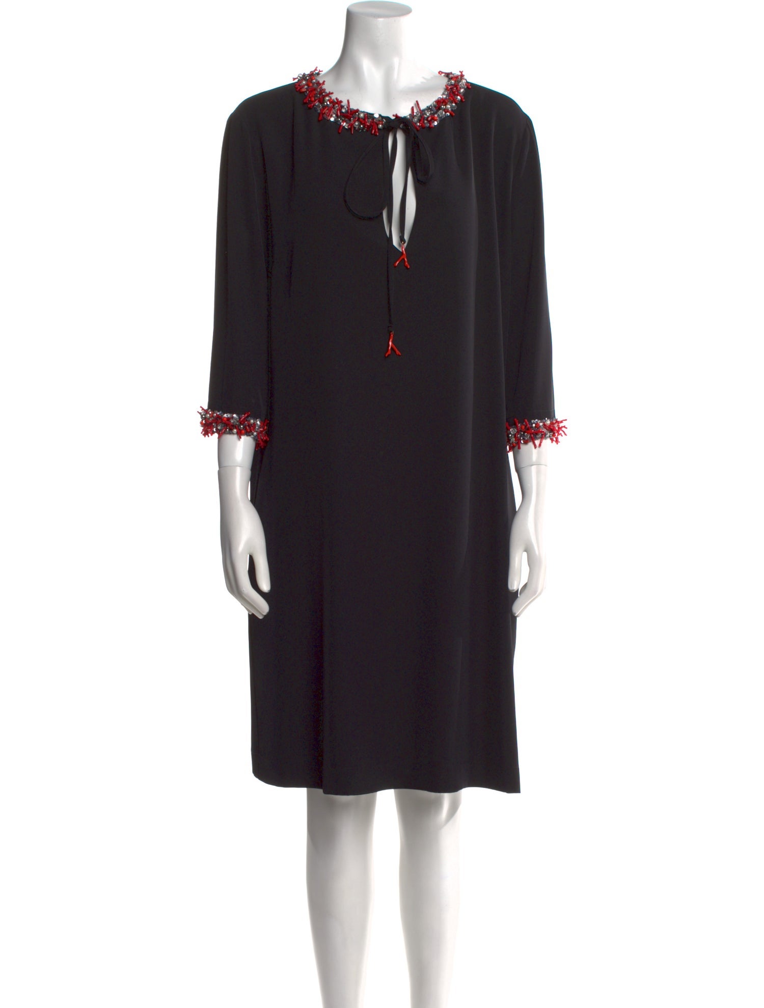 Blumarine Tie Neck Knee-Length Dress w/ Tags