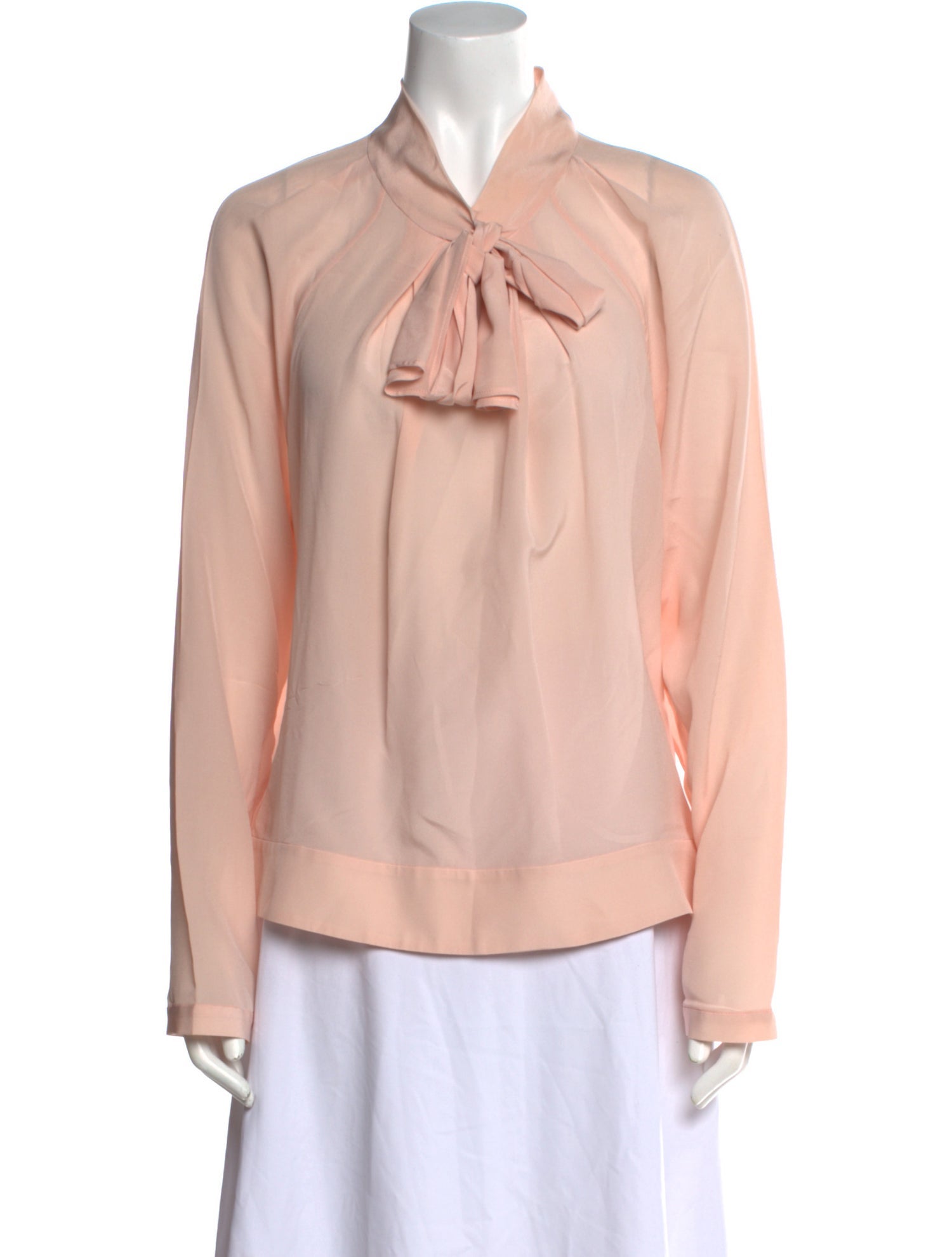Blumarine Silk V-Neck Blouse