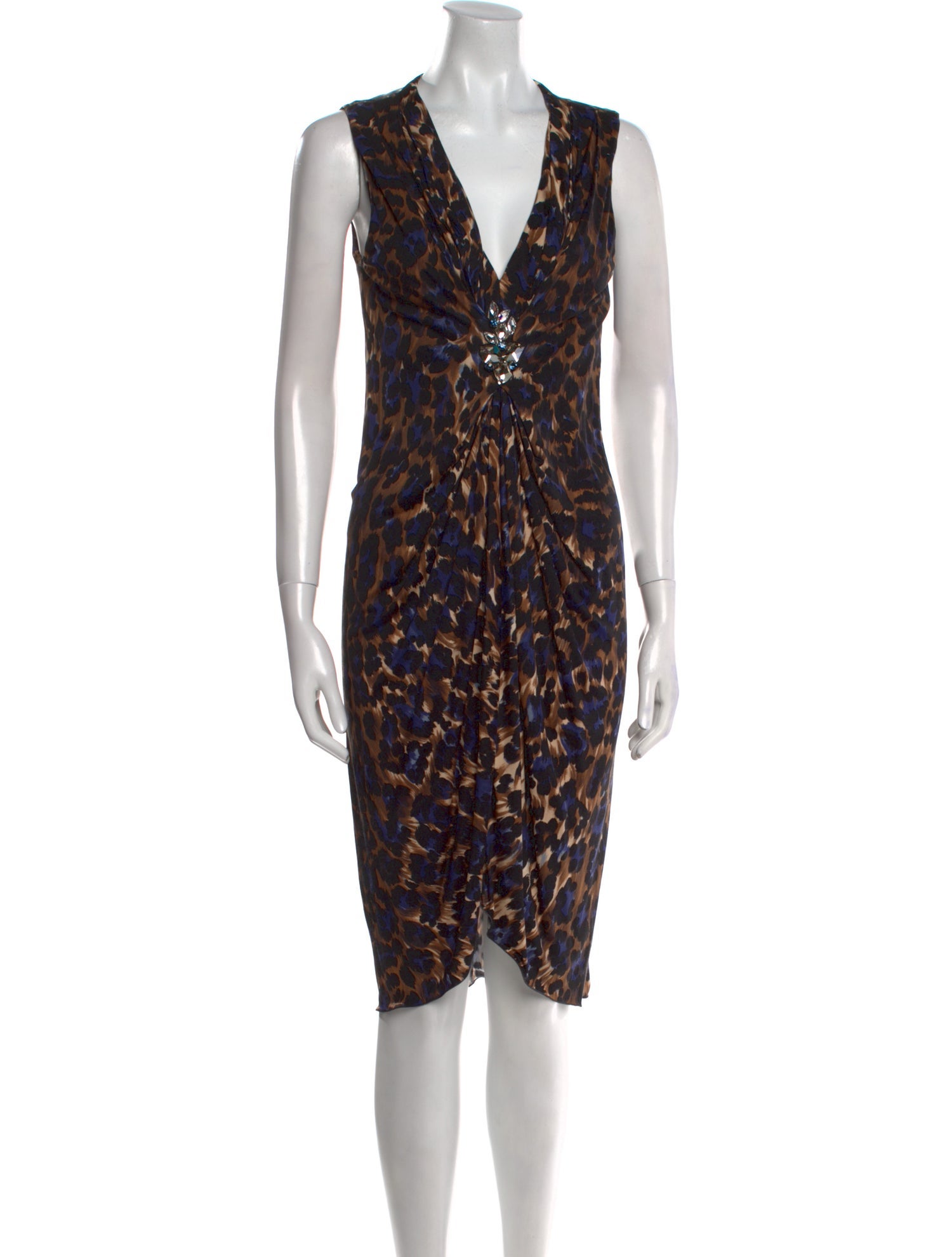 Blumarine Silk Midi Length Dress