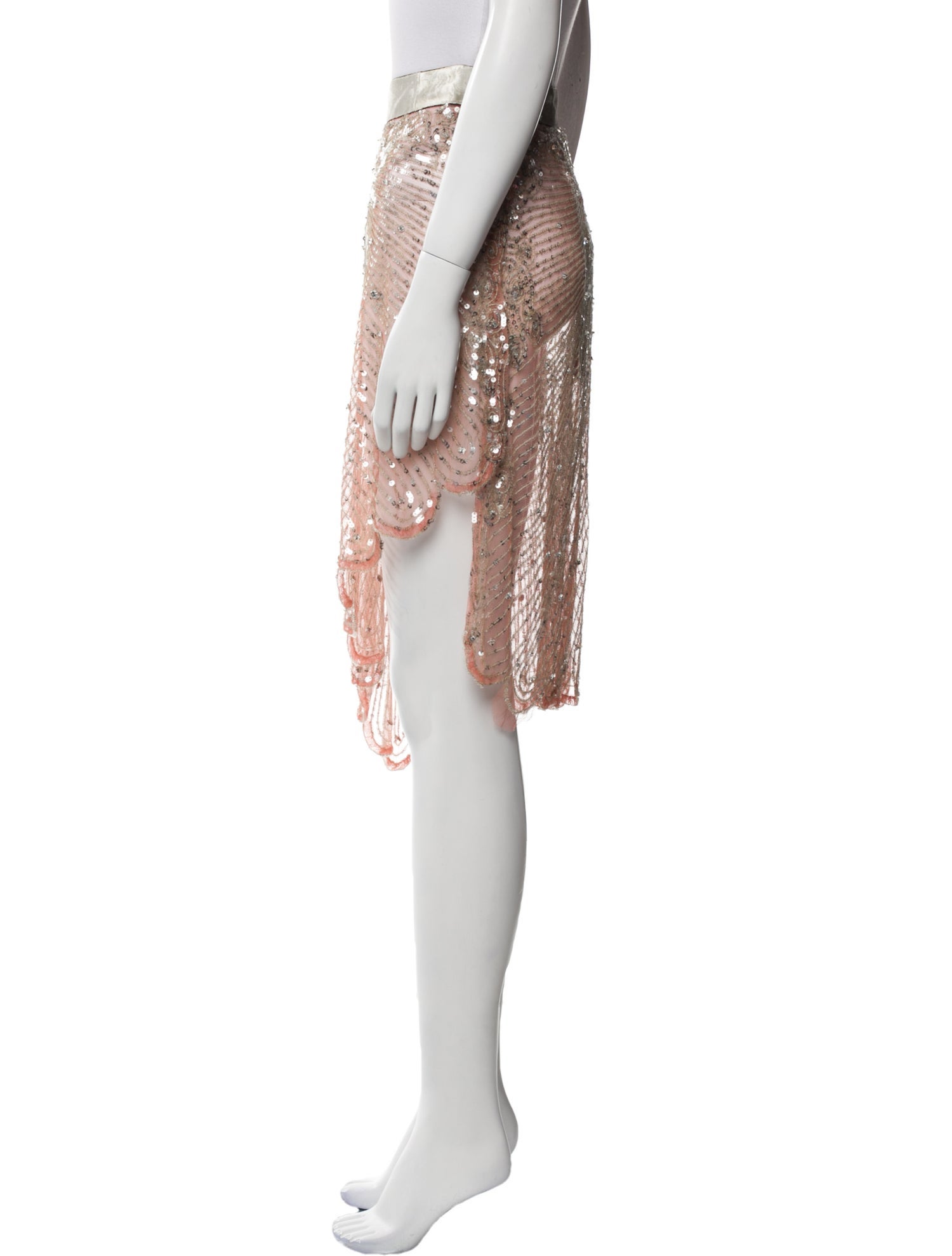 Blumarine Nylon Knee-Length Skirt