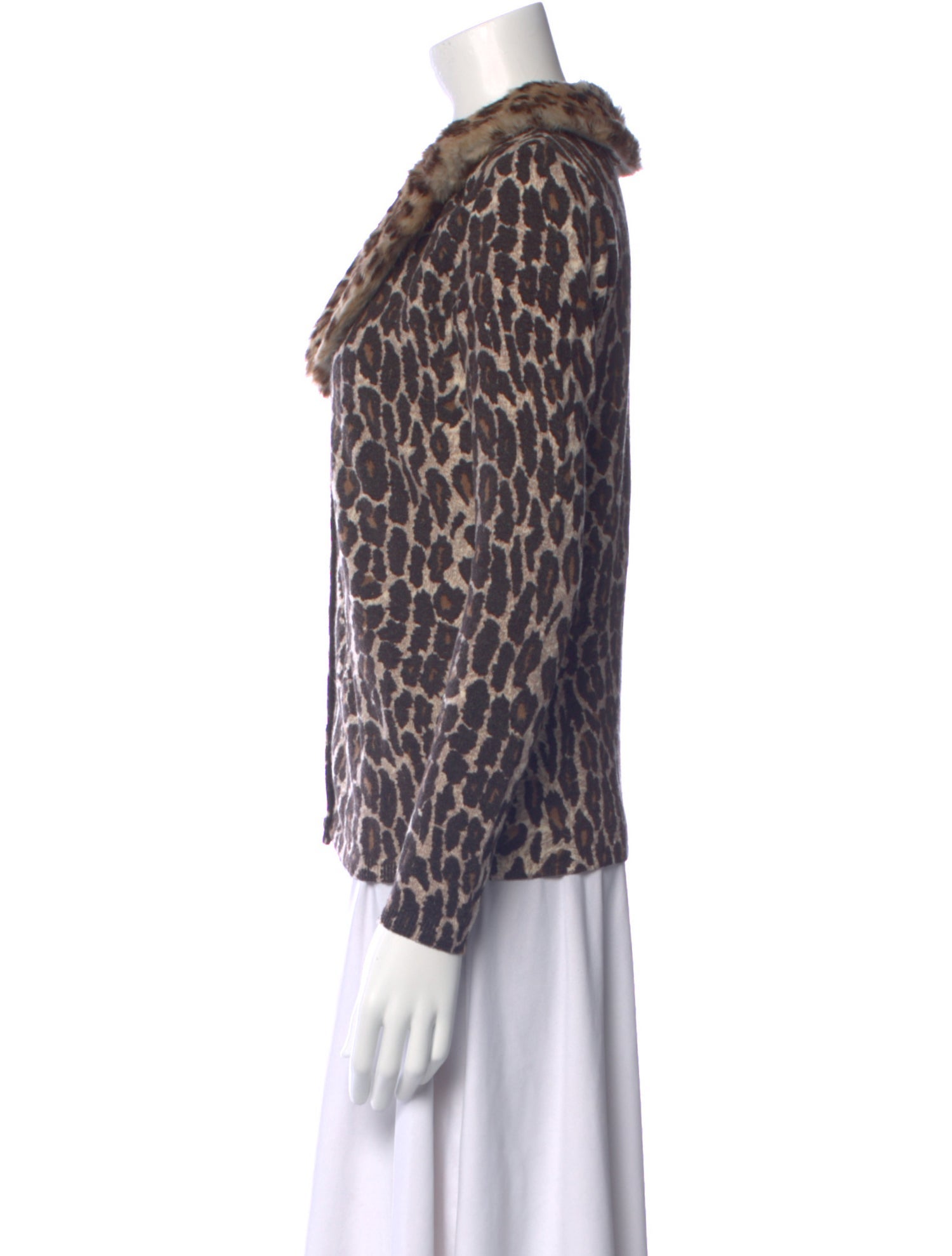 Blumarine Wool Animal Print Sweater