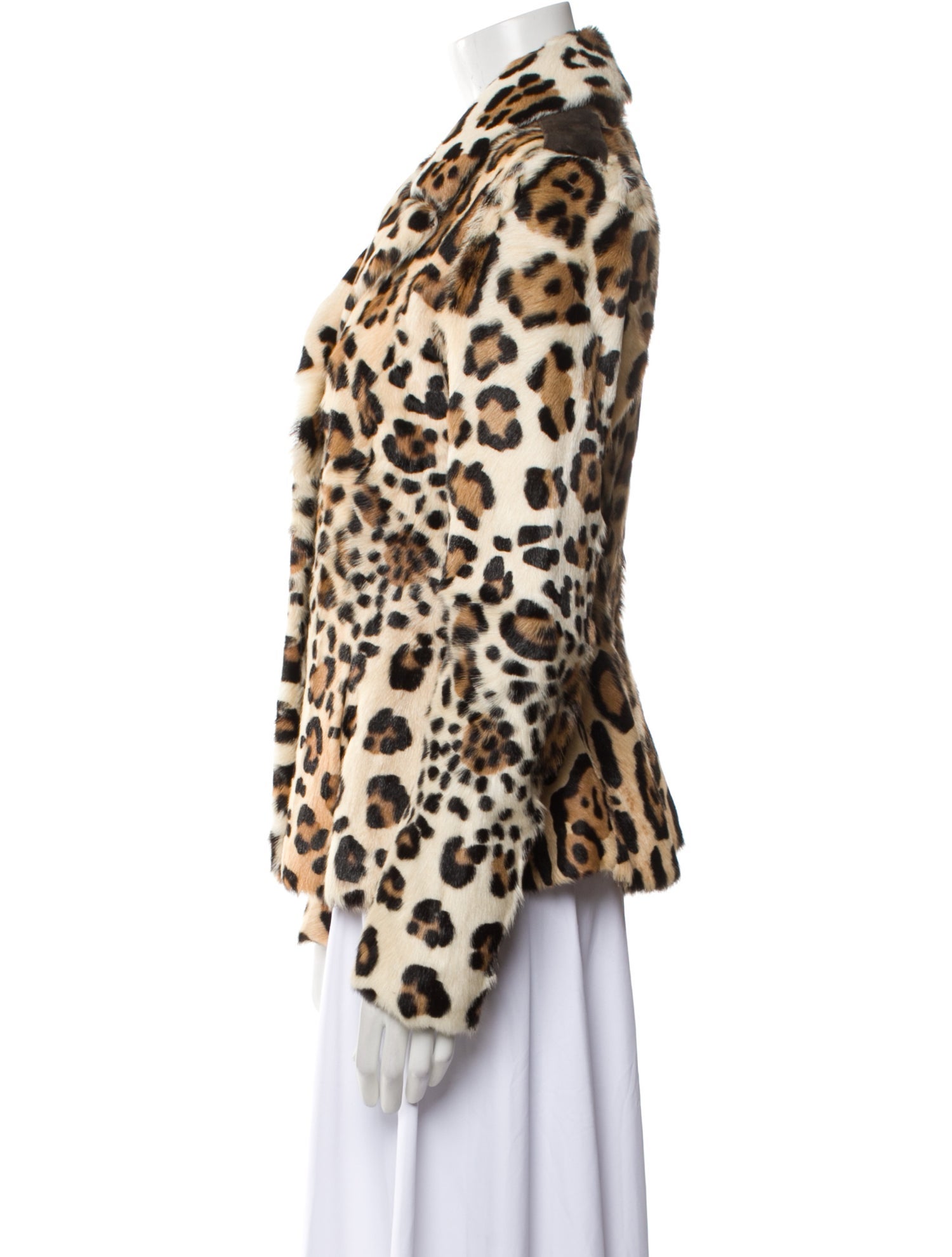 Blumarine Fur Animal Print Fur Jacket