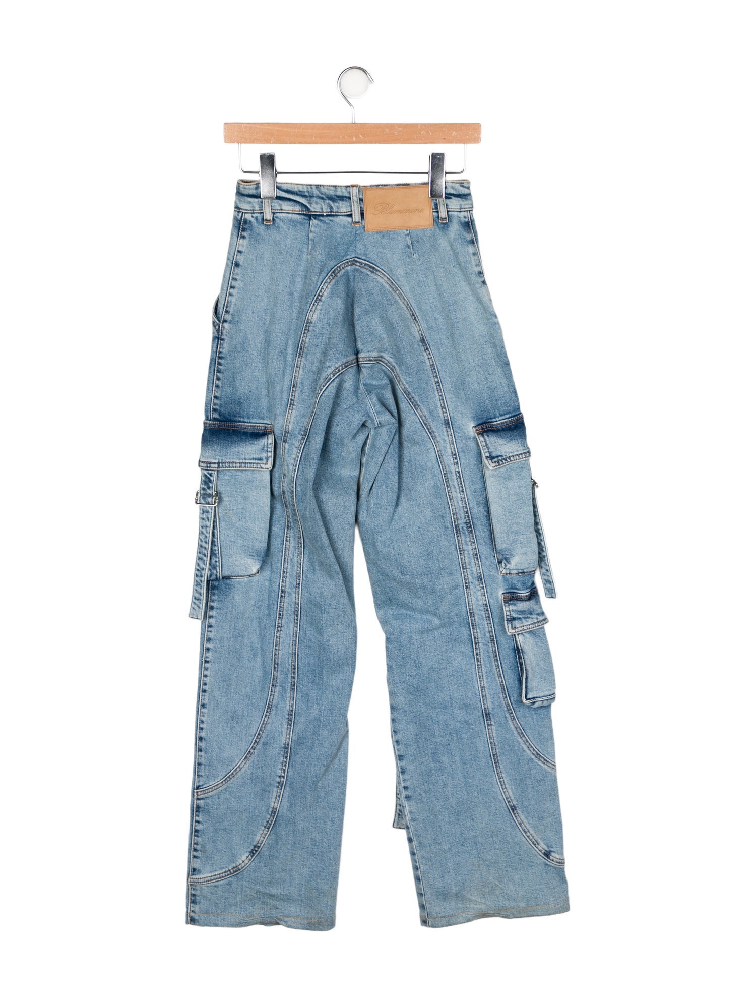 Blumarine High-Rise Wide Leg Jeans