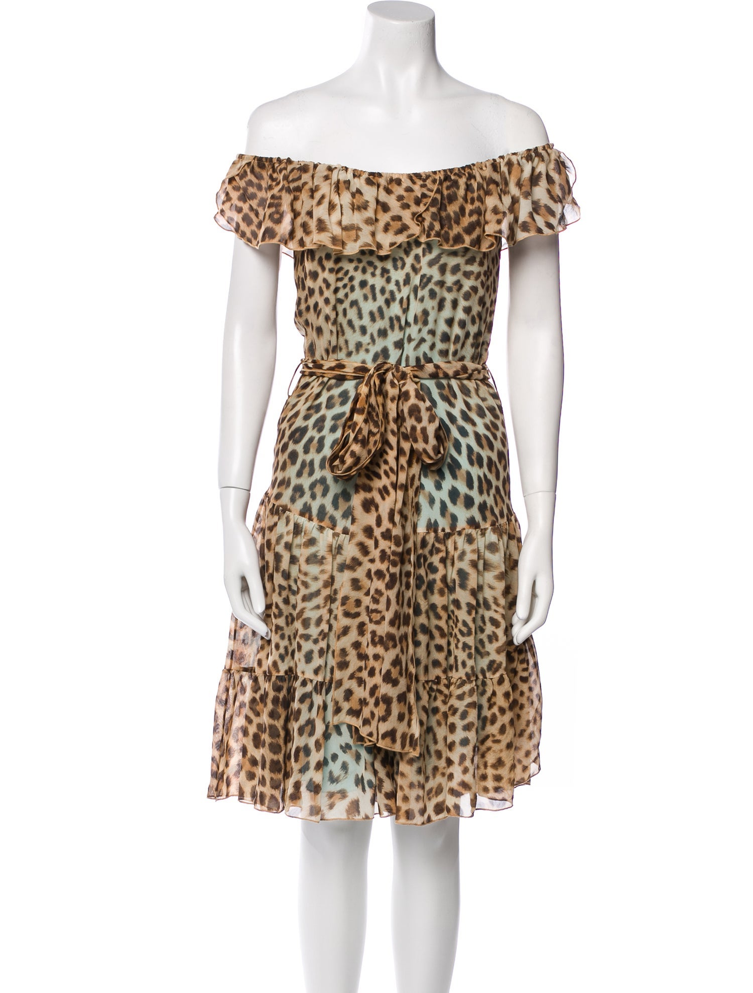 Blumarine Silk Knee-Length Dress