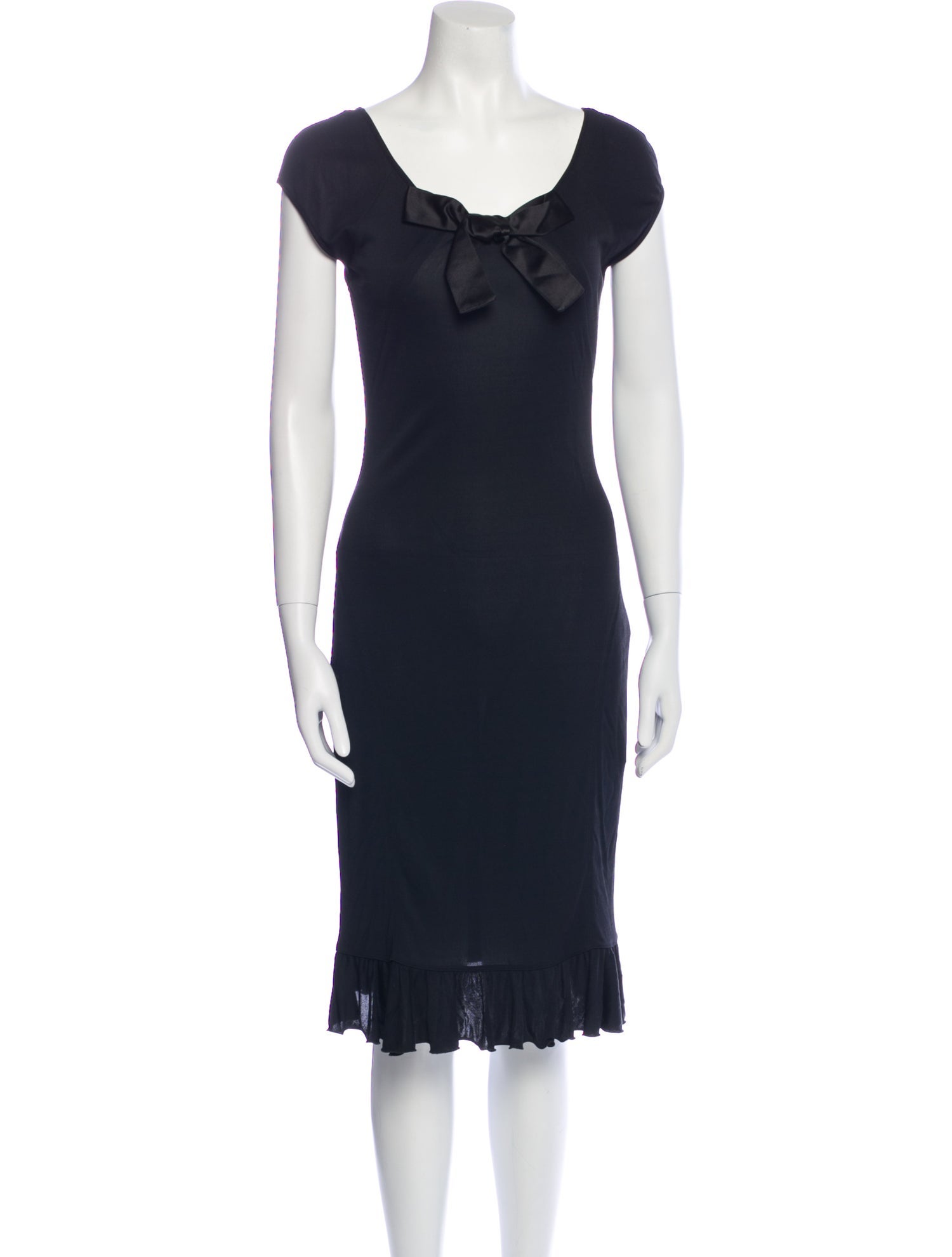 Blumarine Scoop Neck Knee-Length Dress