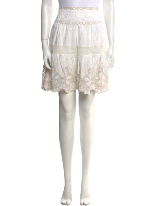 Blumarine Embroidered Accent Mini Skirt
