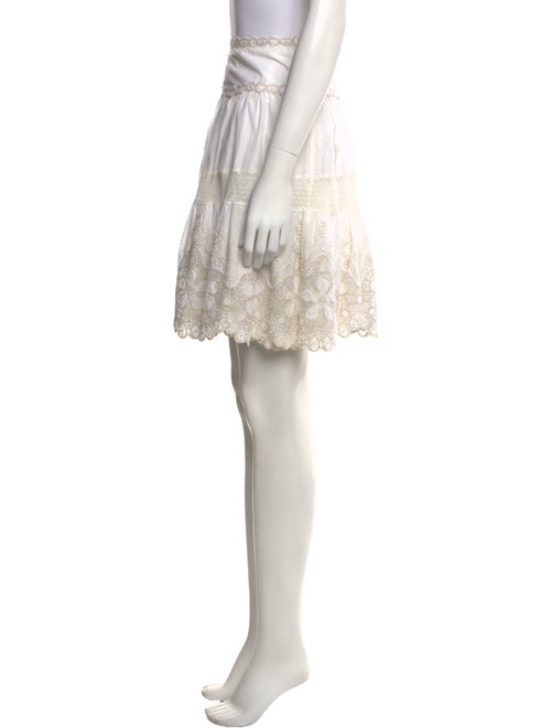 Blumarine Embroidered Accent Mini Skirt